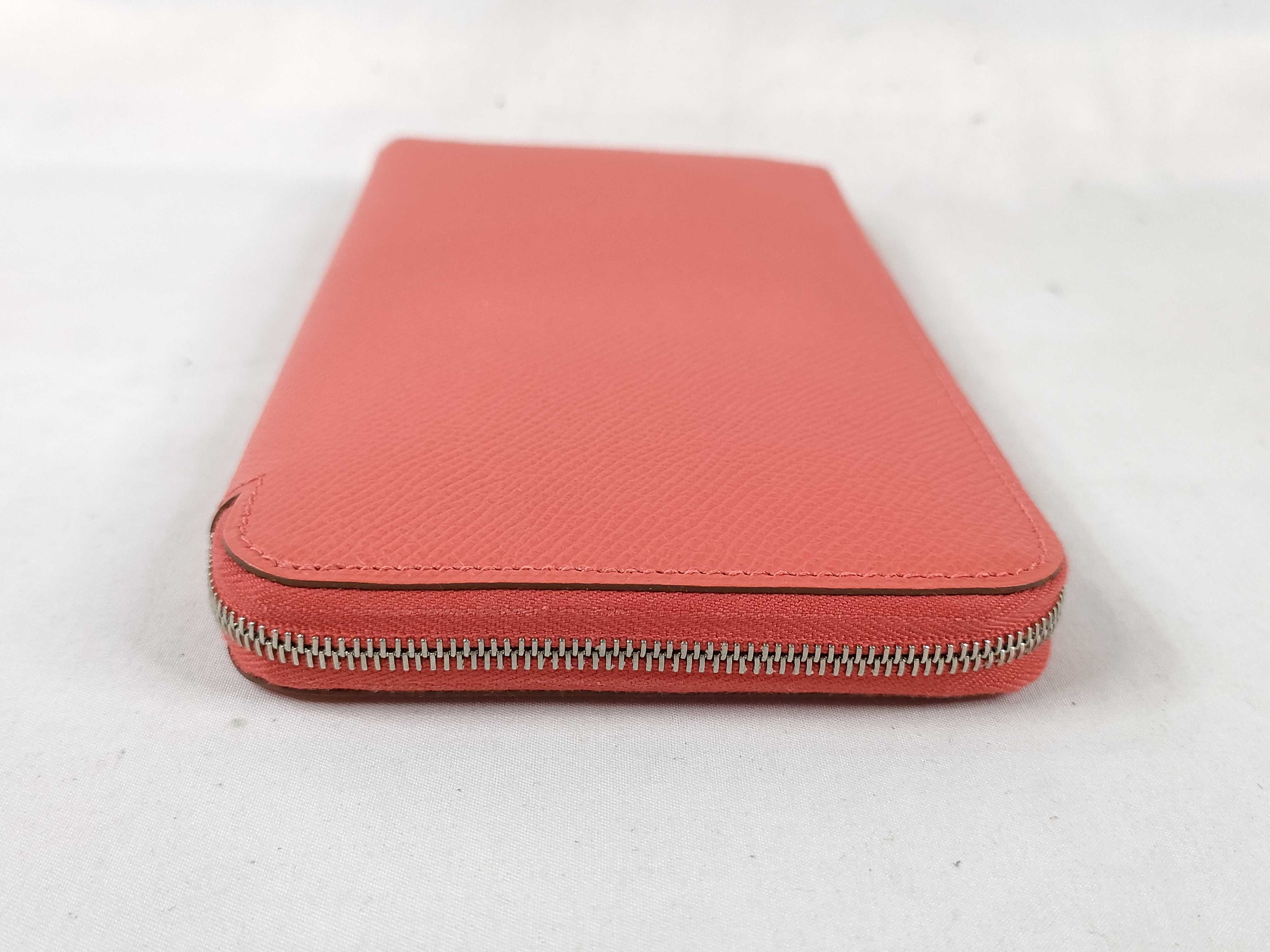Azap Long Silk In Rose Jaipur Epsom Leather Q Stamp Hermes Unused Wallet — view 5
