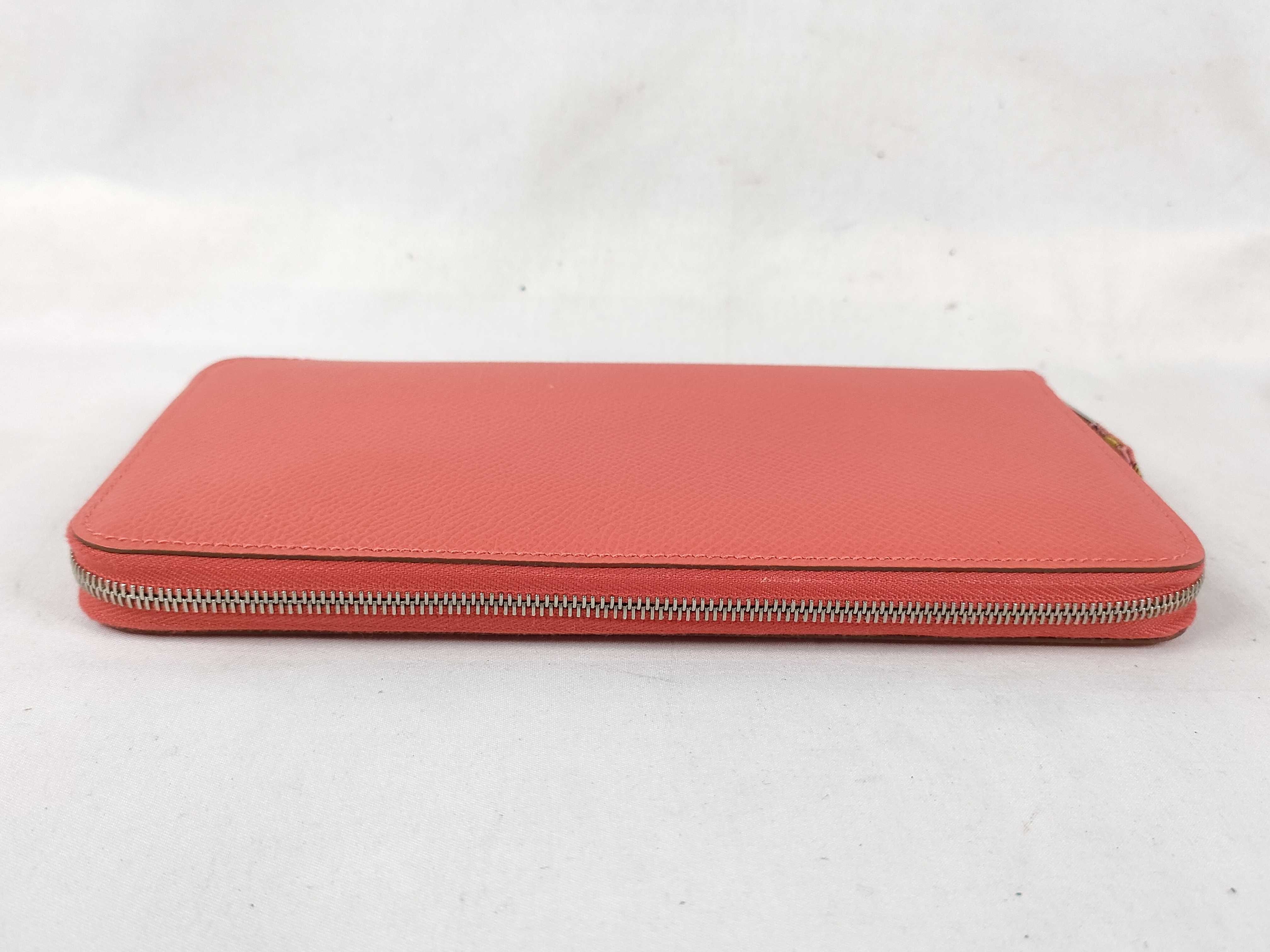 Azap Long Silk In Rose Jaipur Epsom Leather Q Stamp Hermes Unused Wallet — view 6