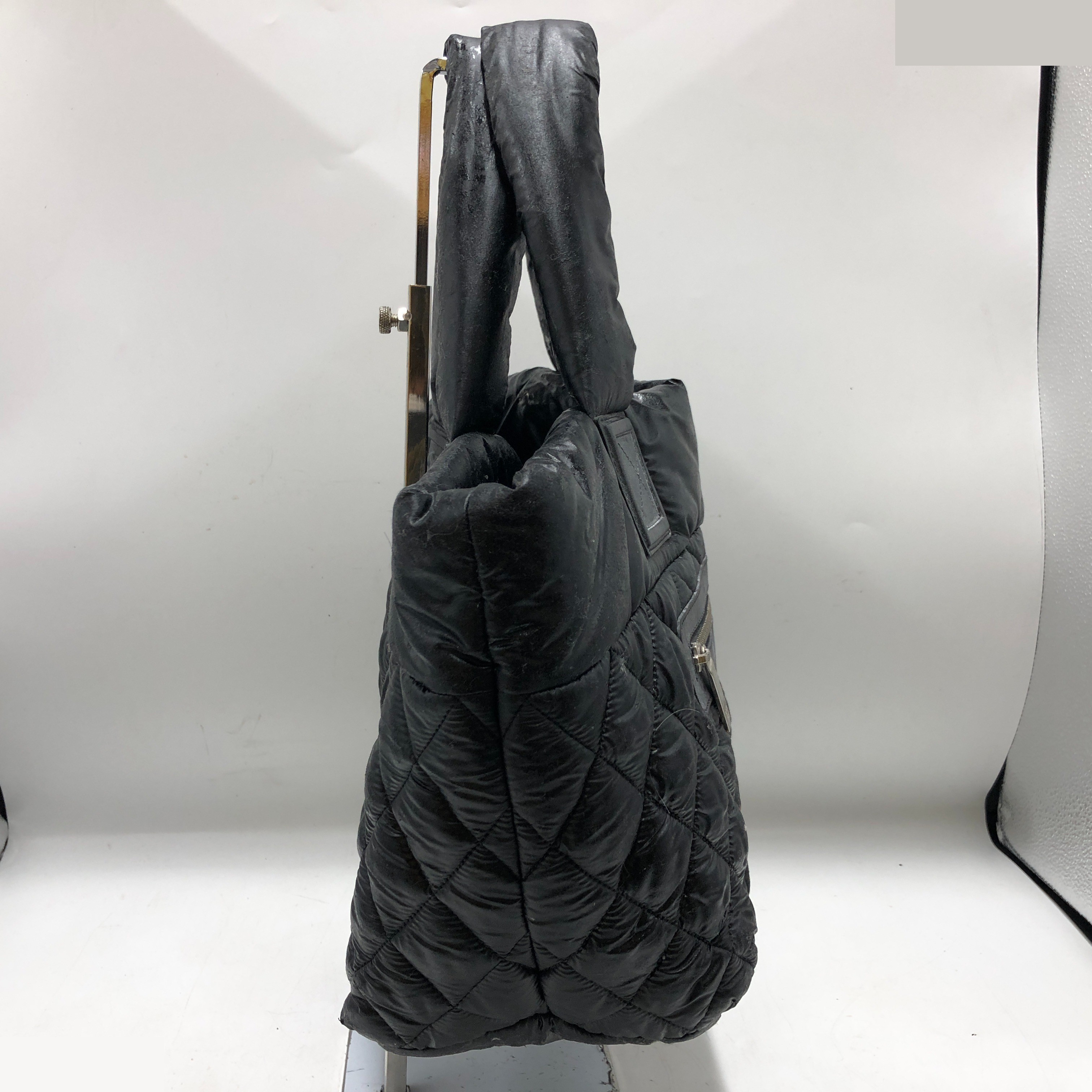 Coco Cocoon Tote Bag with Sticker, Item No. 14083444, Nylon, Black — view 4