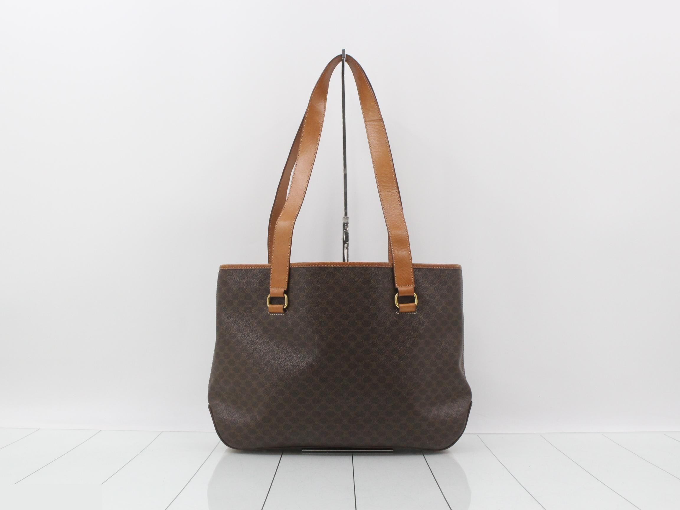 Macadam PVC/Leather Tote Bag, Brown — view 2
