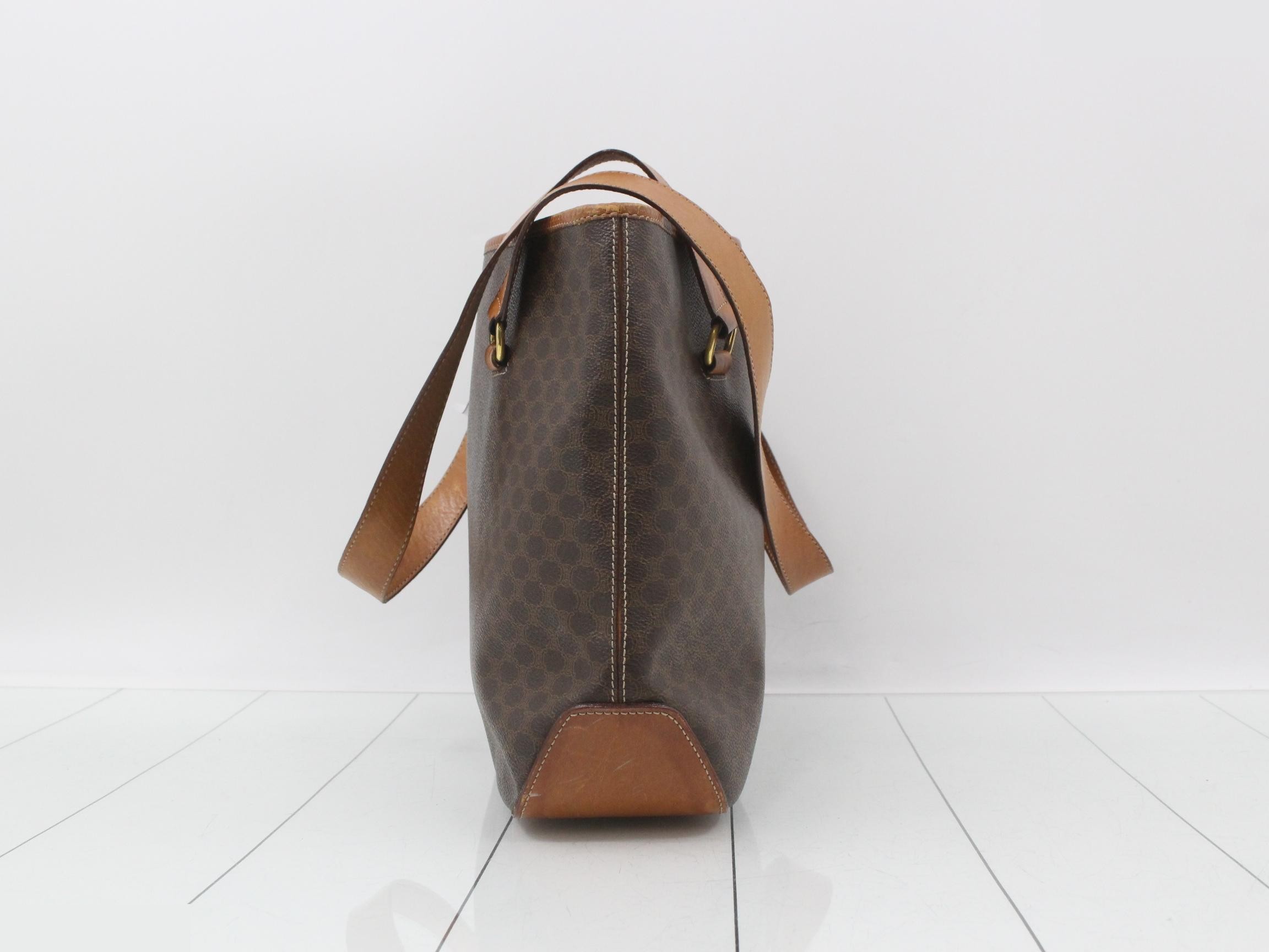 Macadam PVC/Leather Tote Bag, Brown — view 3