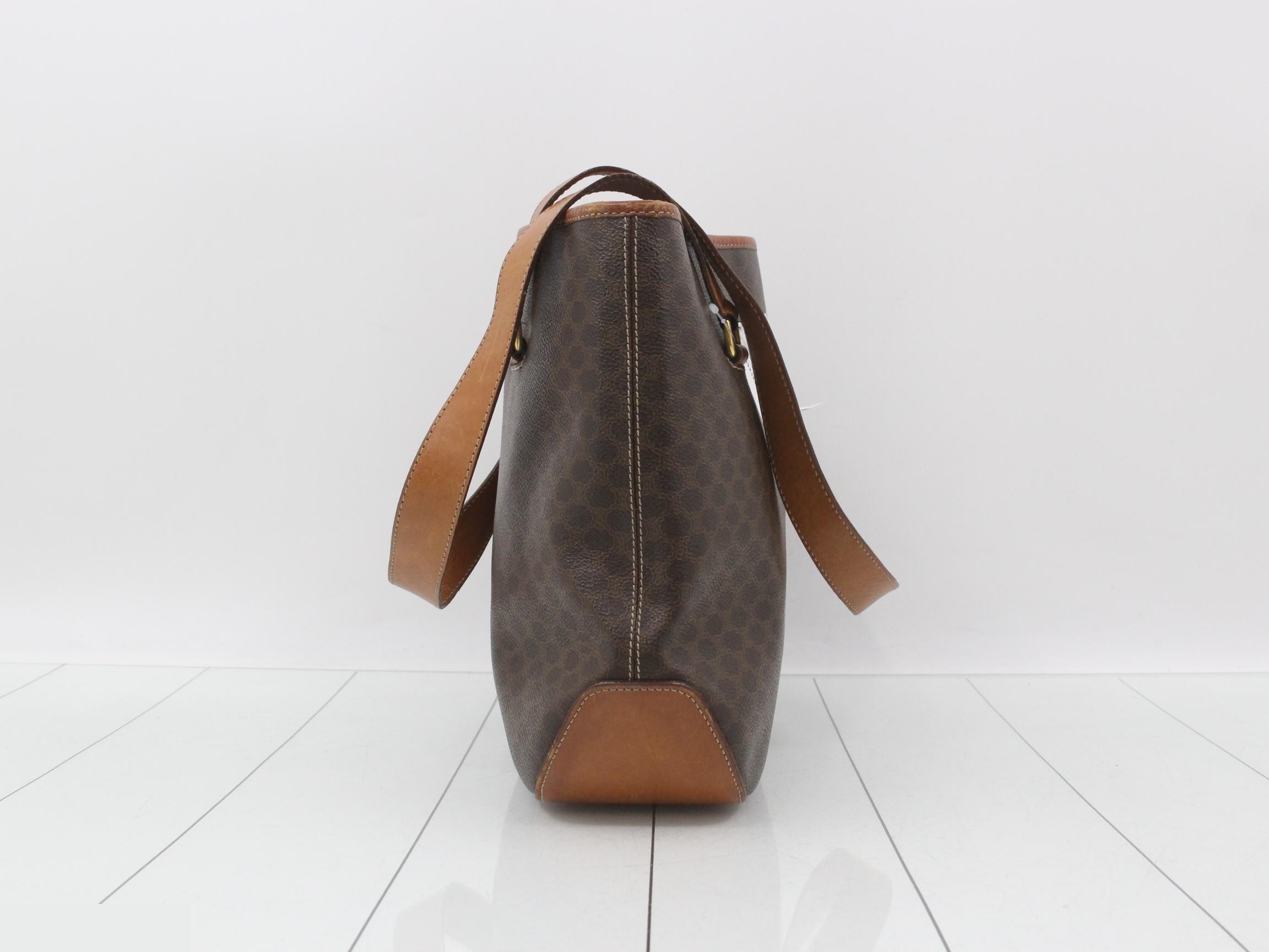 Macadam PVC/Leather Tote Bag, Brown — view 4