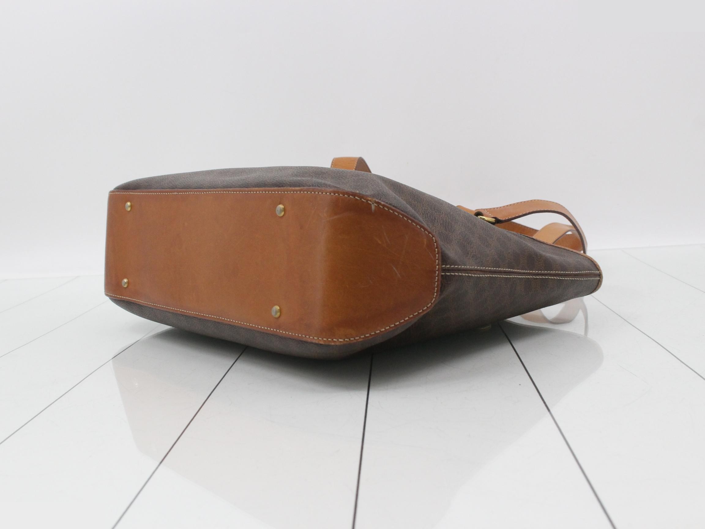 Macadam PVC/Leather Tote Bag, Brown — view 6