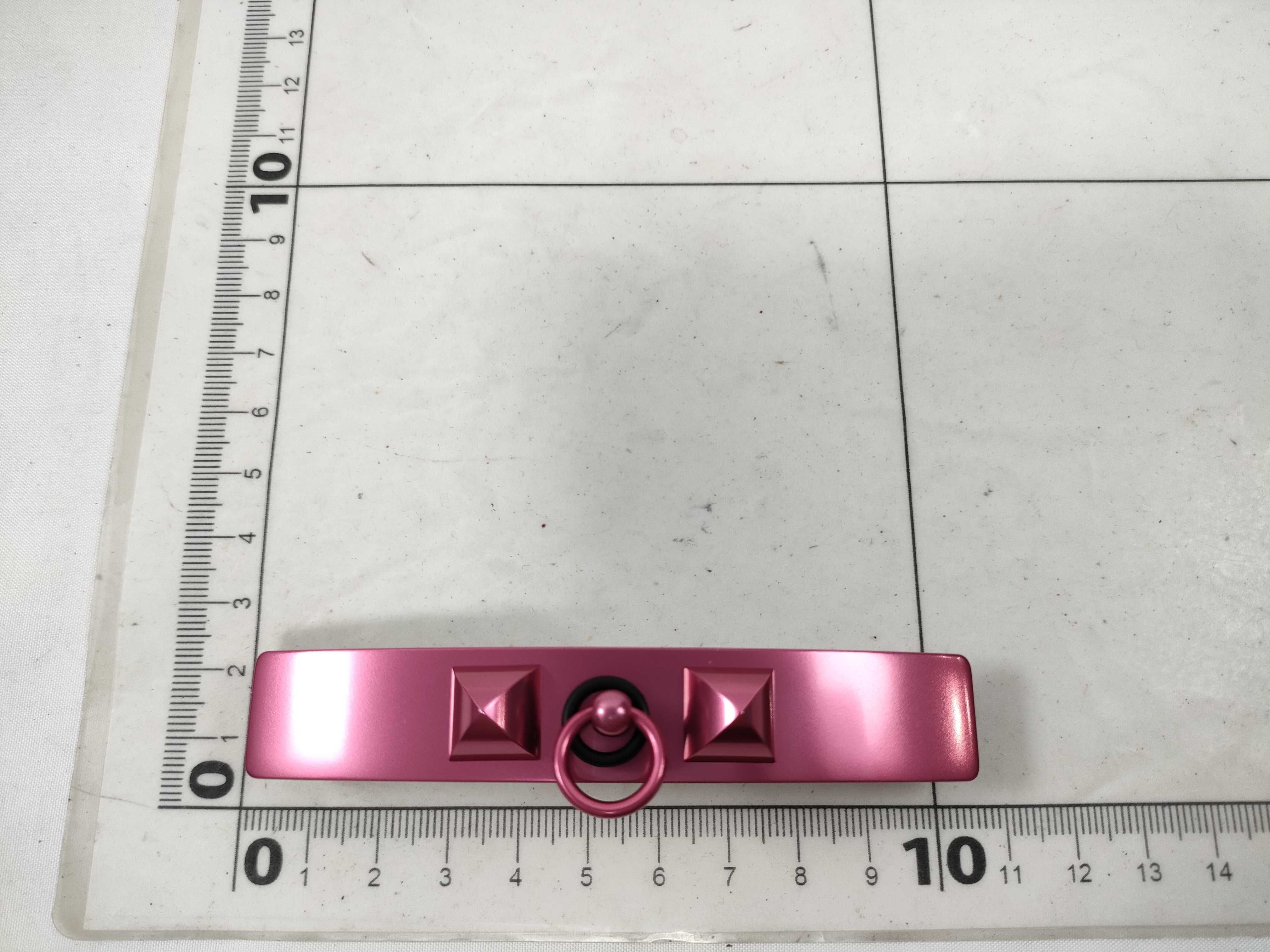 Medor Barrette, Pink with Silver Hardware, Unused, Hair Accessory — view 10