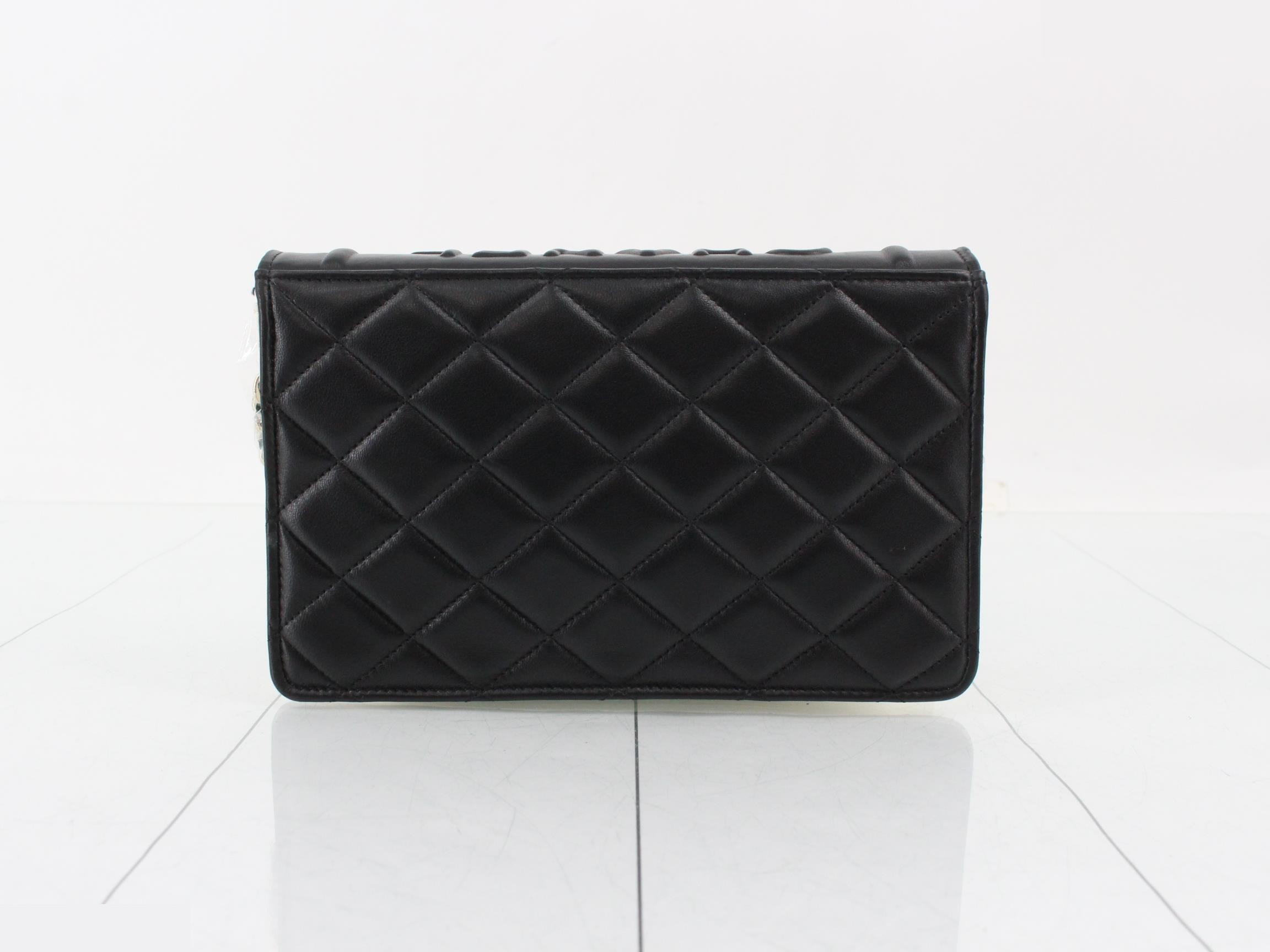 Book Lambskin Matelassé Chain Wallet — view 2