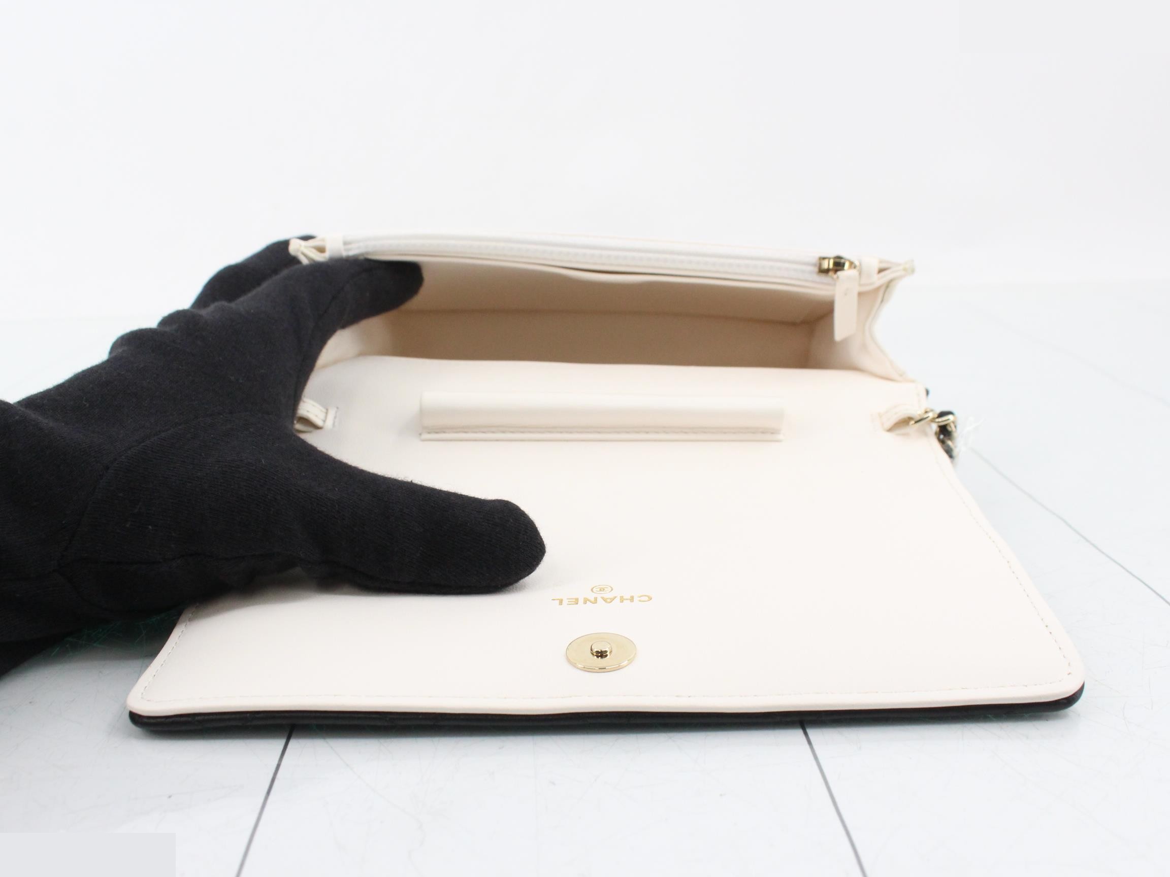 Book Lambskin Matelassé Chain Wallet — view 4