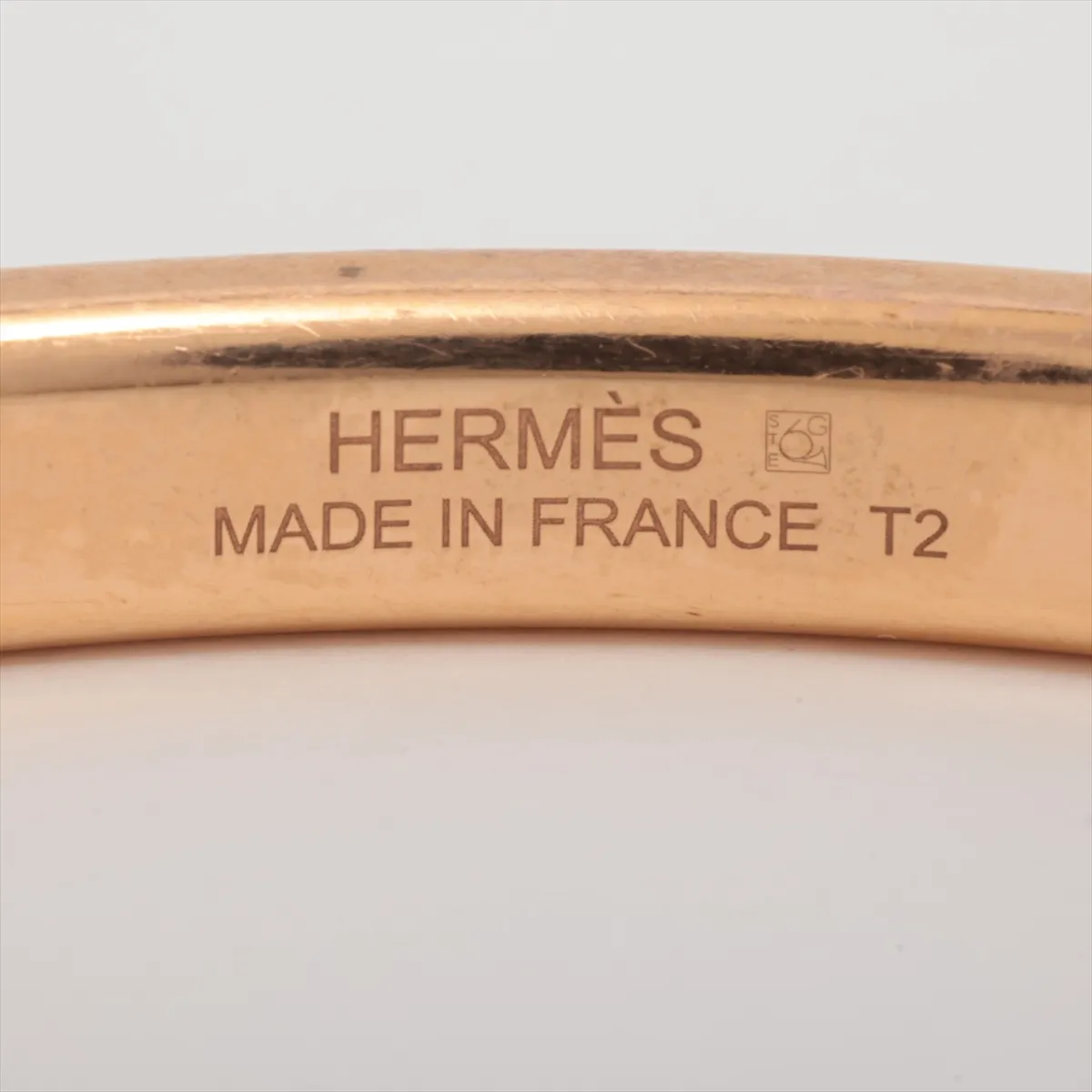 ATHéNA bangle T2 GP x leather gold x brown. Shows — view 5
