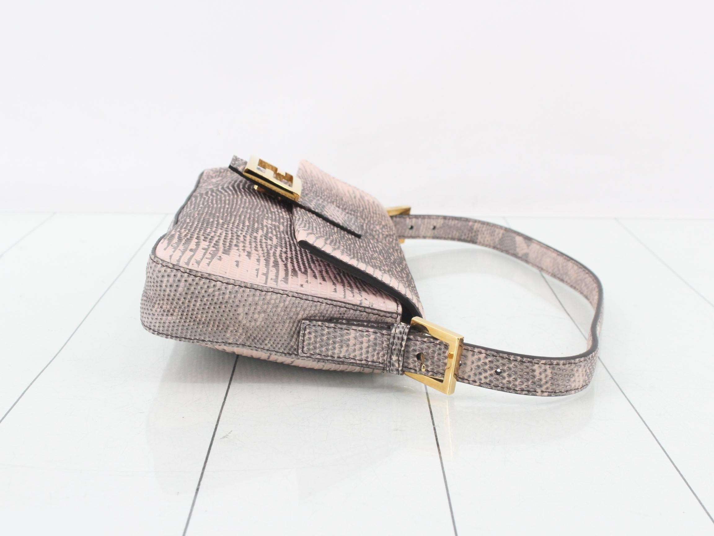 Mamma Bucket 8BR792 Lizard Shoulder Bag — view 3