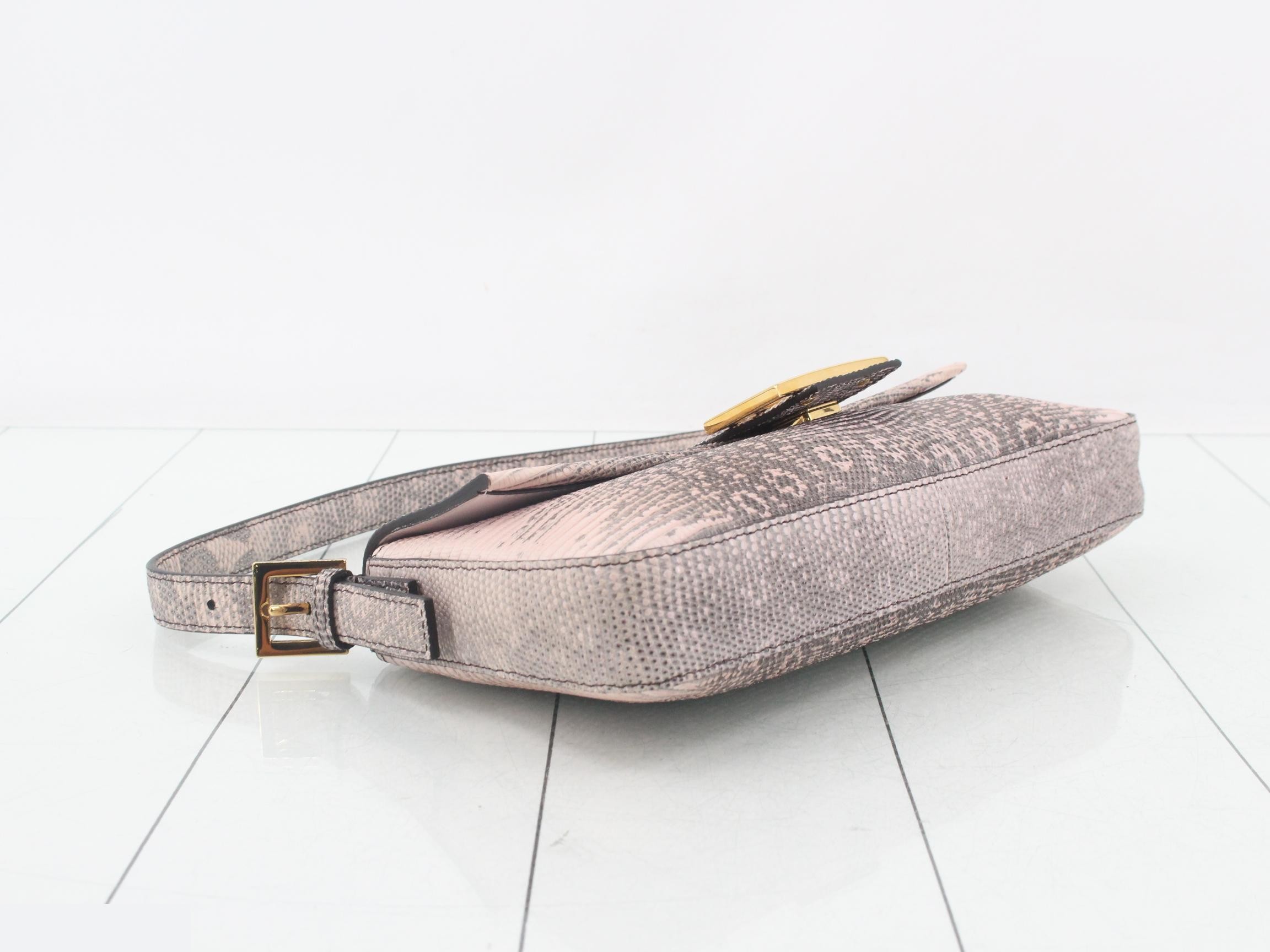 Mamma Bucket 8BR792 Lizard Shoulder Bag — view 5