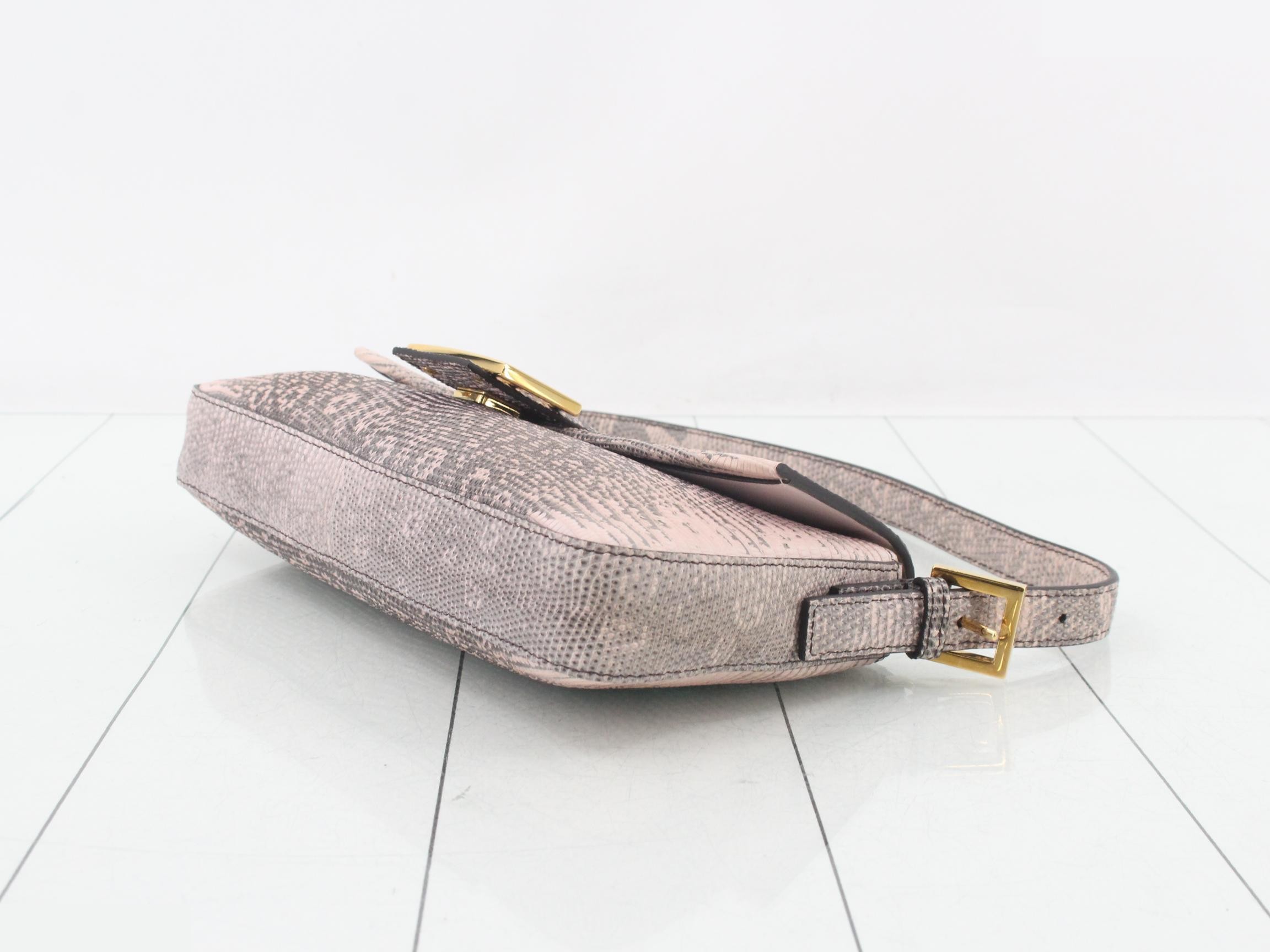 Mamma Bucket 8BR792 Lizard Shoulder Bag — view 6