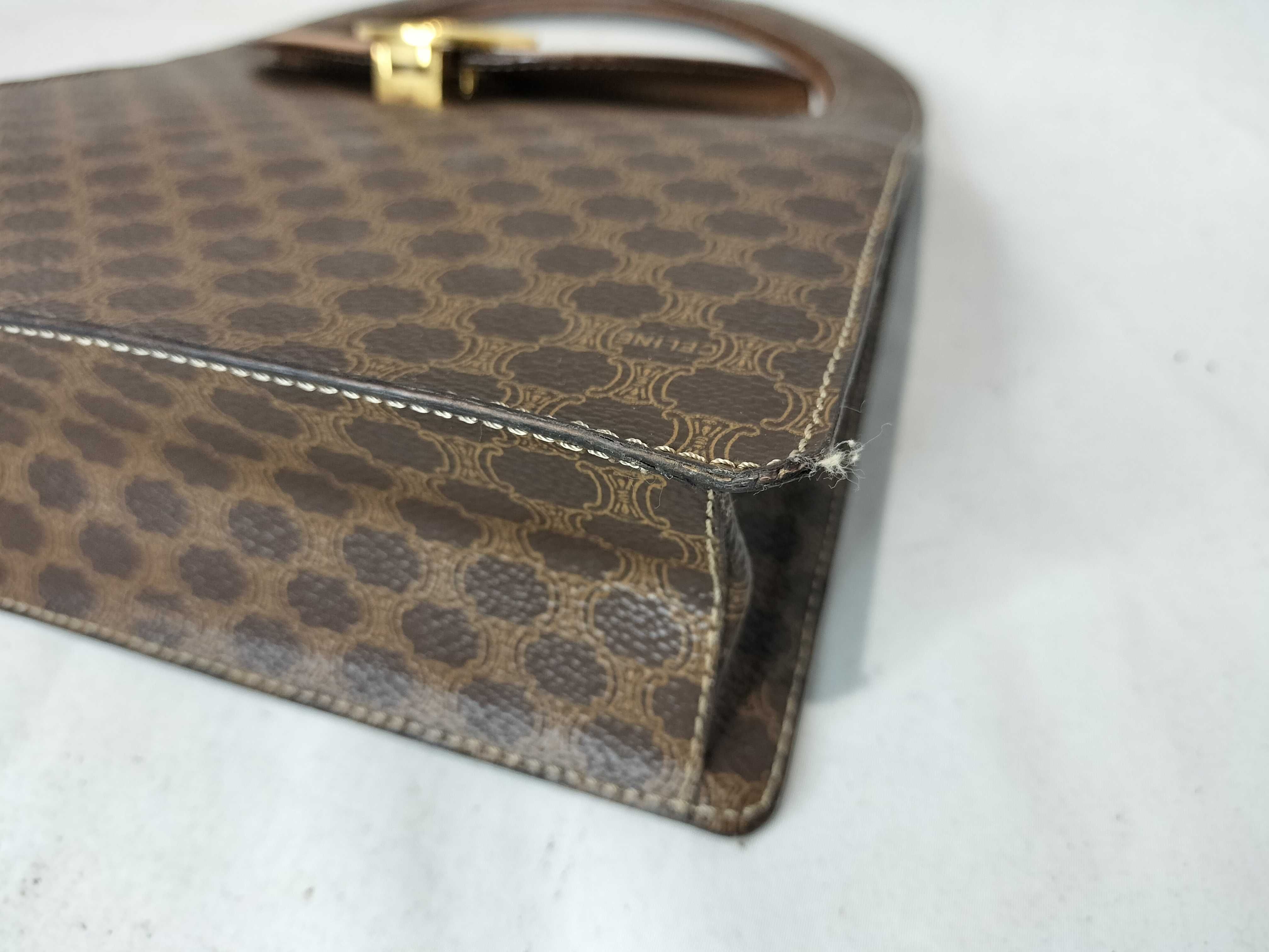 handbag with globe hardware and Macadam pattern — view 7