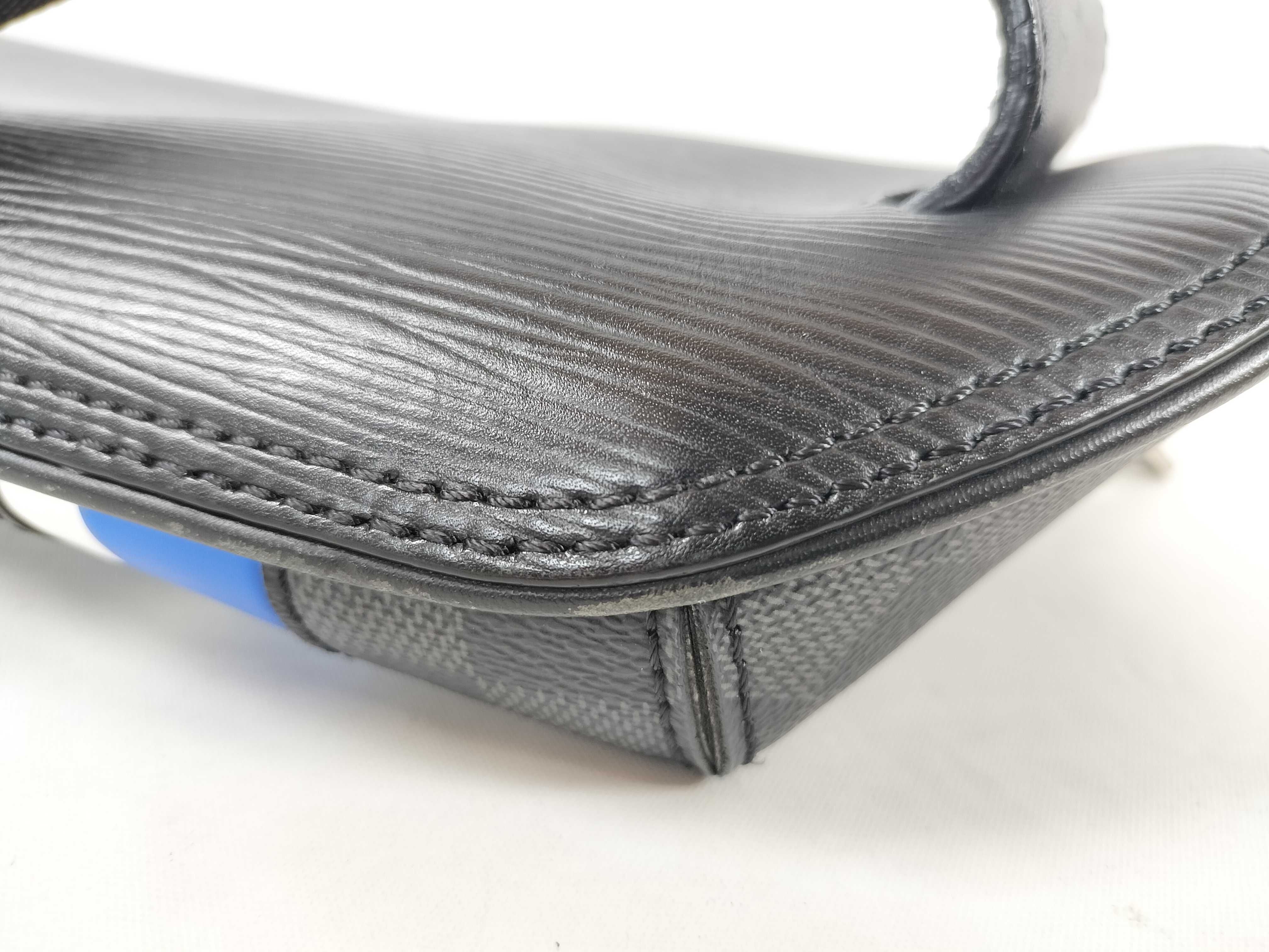 Epi M56610 Epi Damier Graphite Bum Bag with Dust Bag (Waist Bag) — view 6