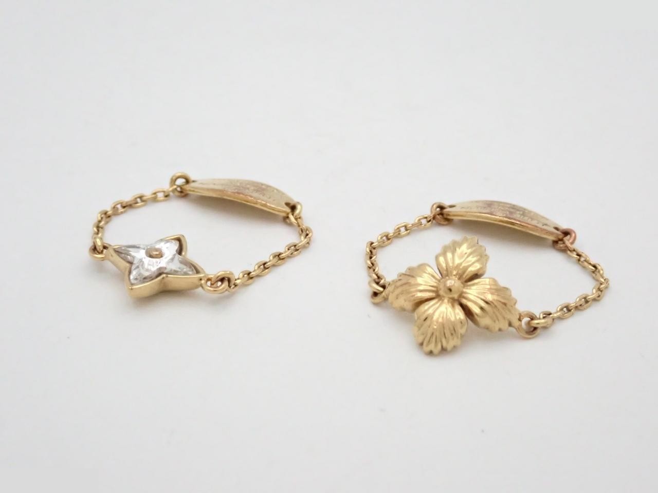 Set 3: Berg Blooming Strass Rings, Sizes #9.5, #10, #16.5 — view 3