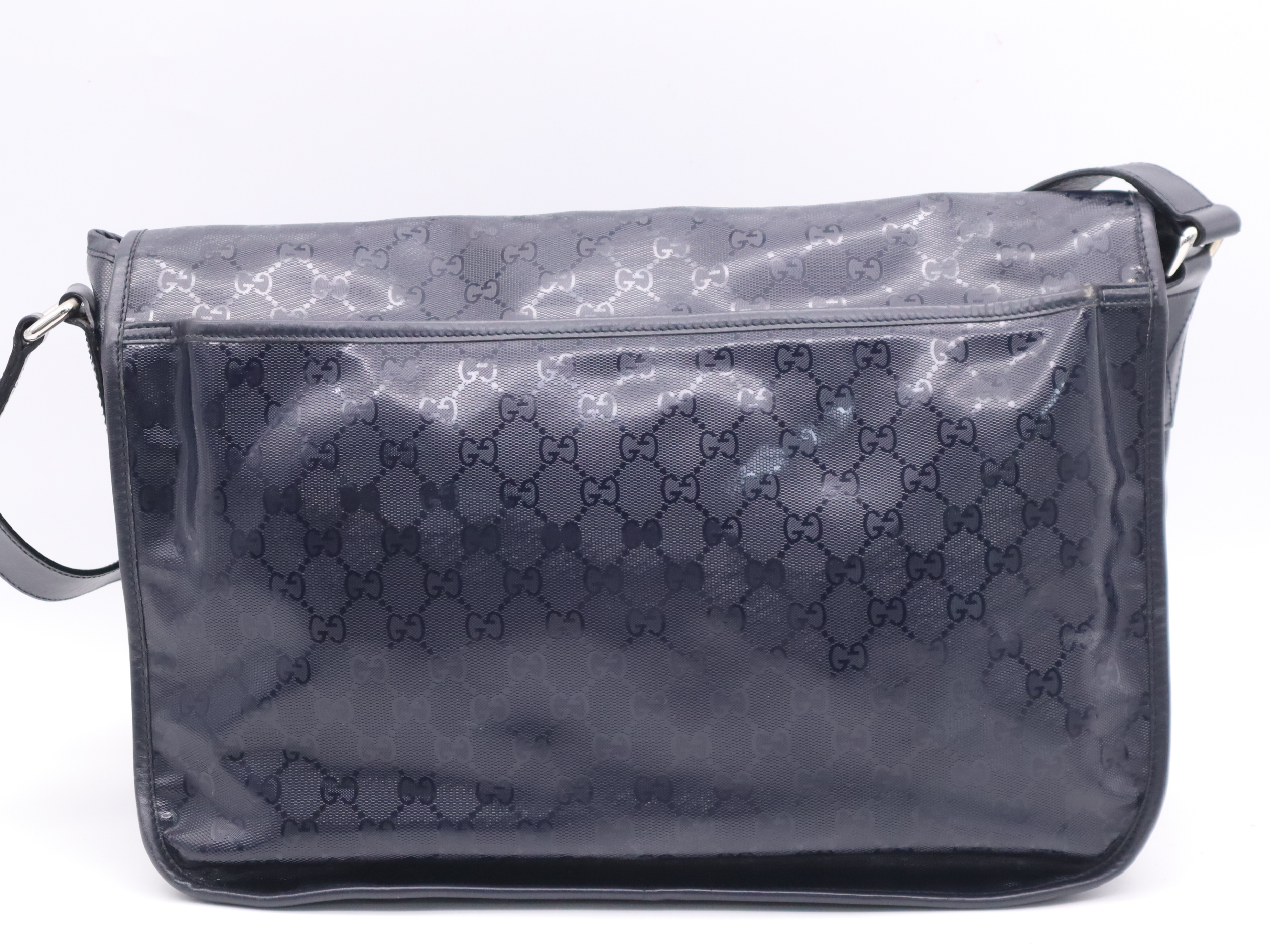 201725 GG Imprime Messenger Bag, Black, with dust bag, shoulder bag — view 2