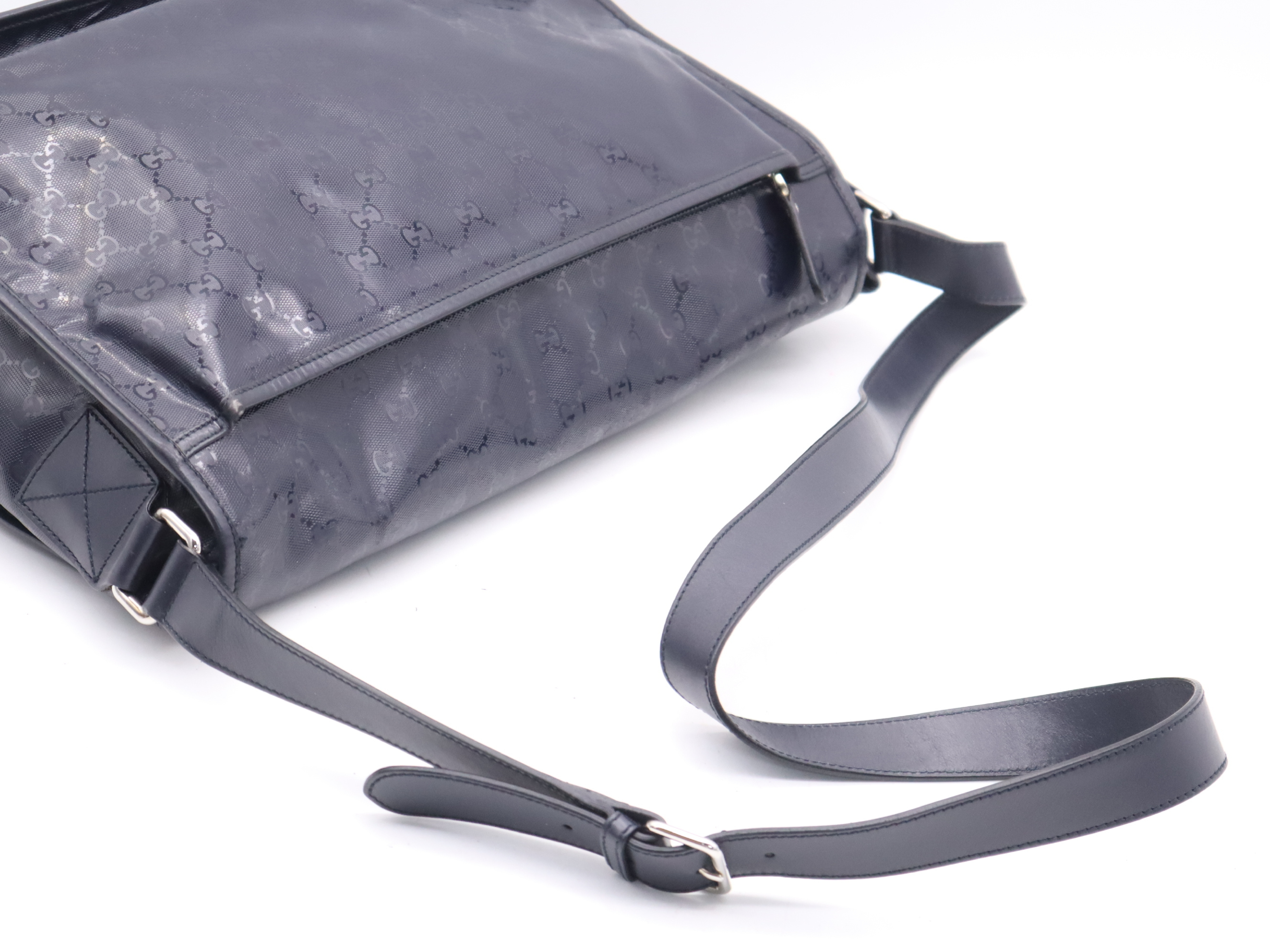 201725 GG Imprime Messenger Bag, Black, with dust bag, shoulder bag — view 6