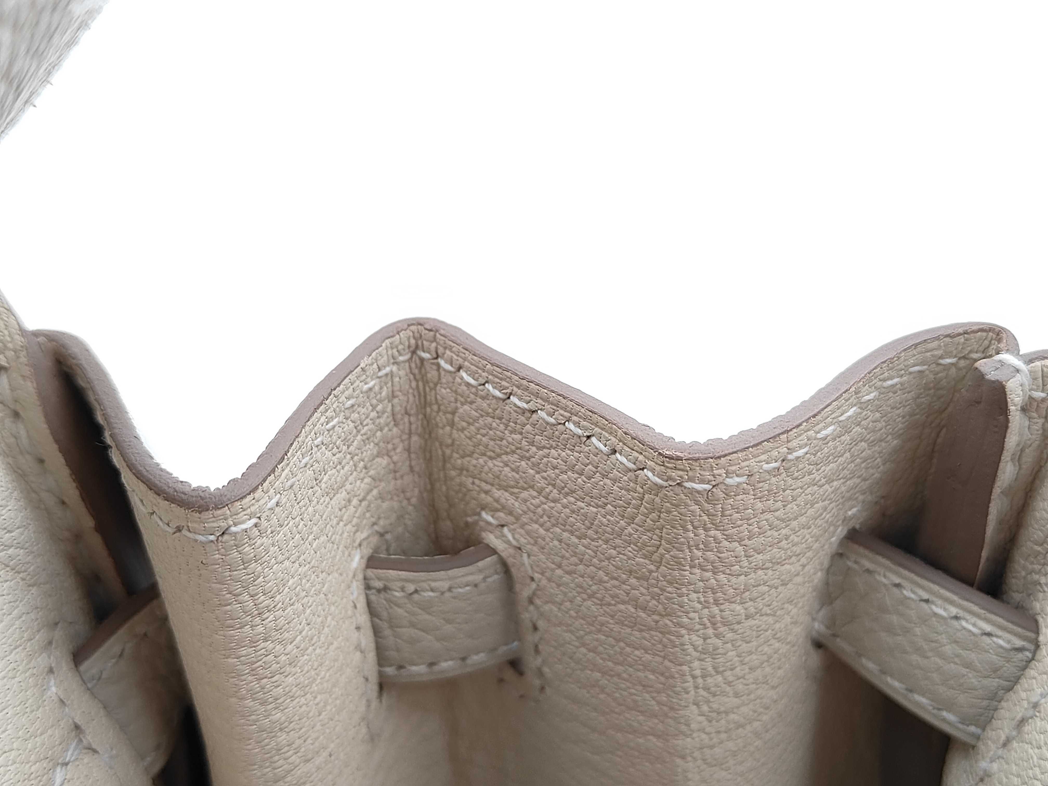 Birkin 25 Togo Leather, Gold Hardware, Gold Stamp Handbag — view 11