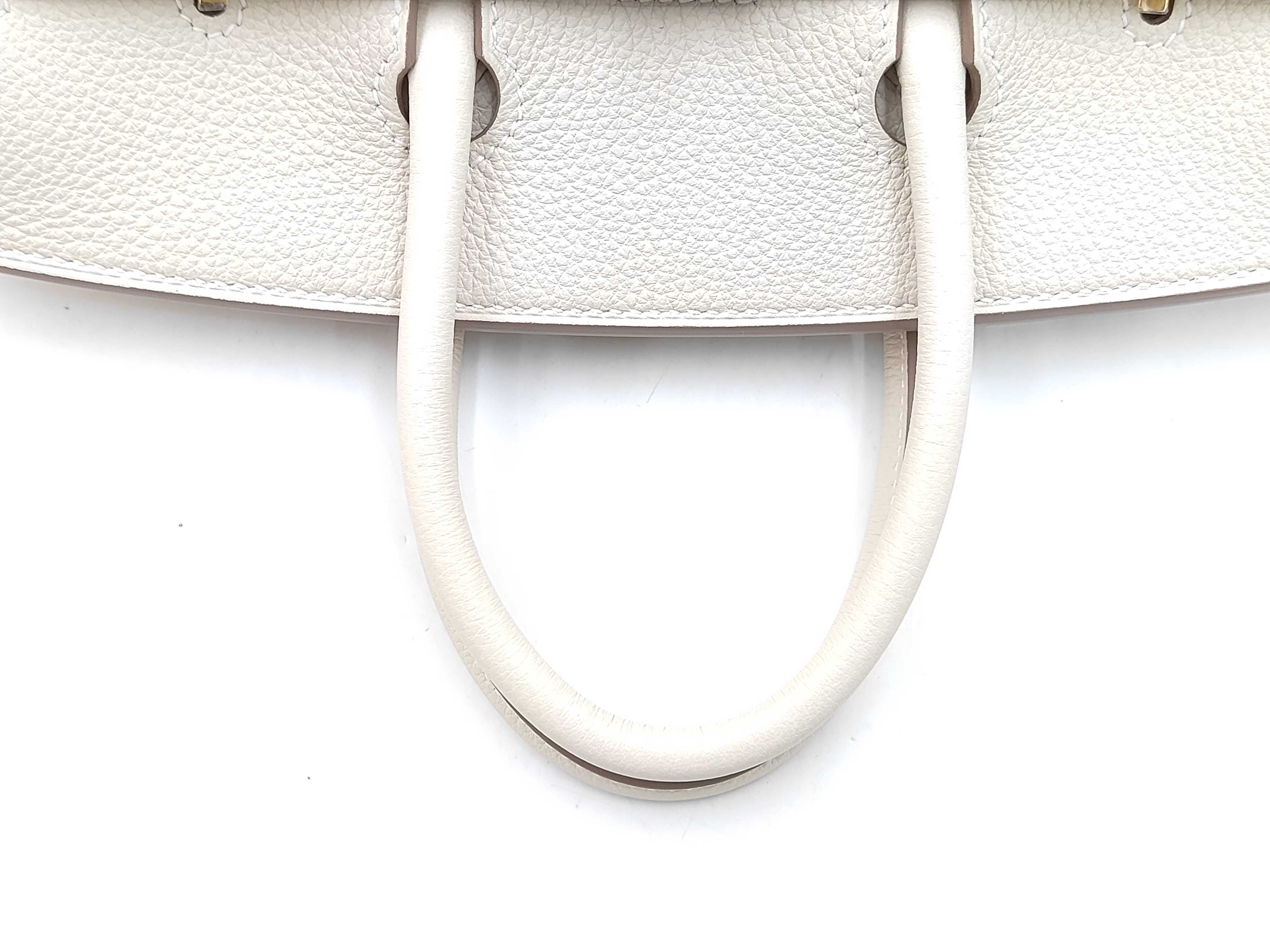 Birkin 25 Togo Leather, Gold Hardware, Gold Stamp Handbag — view 3