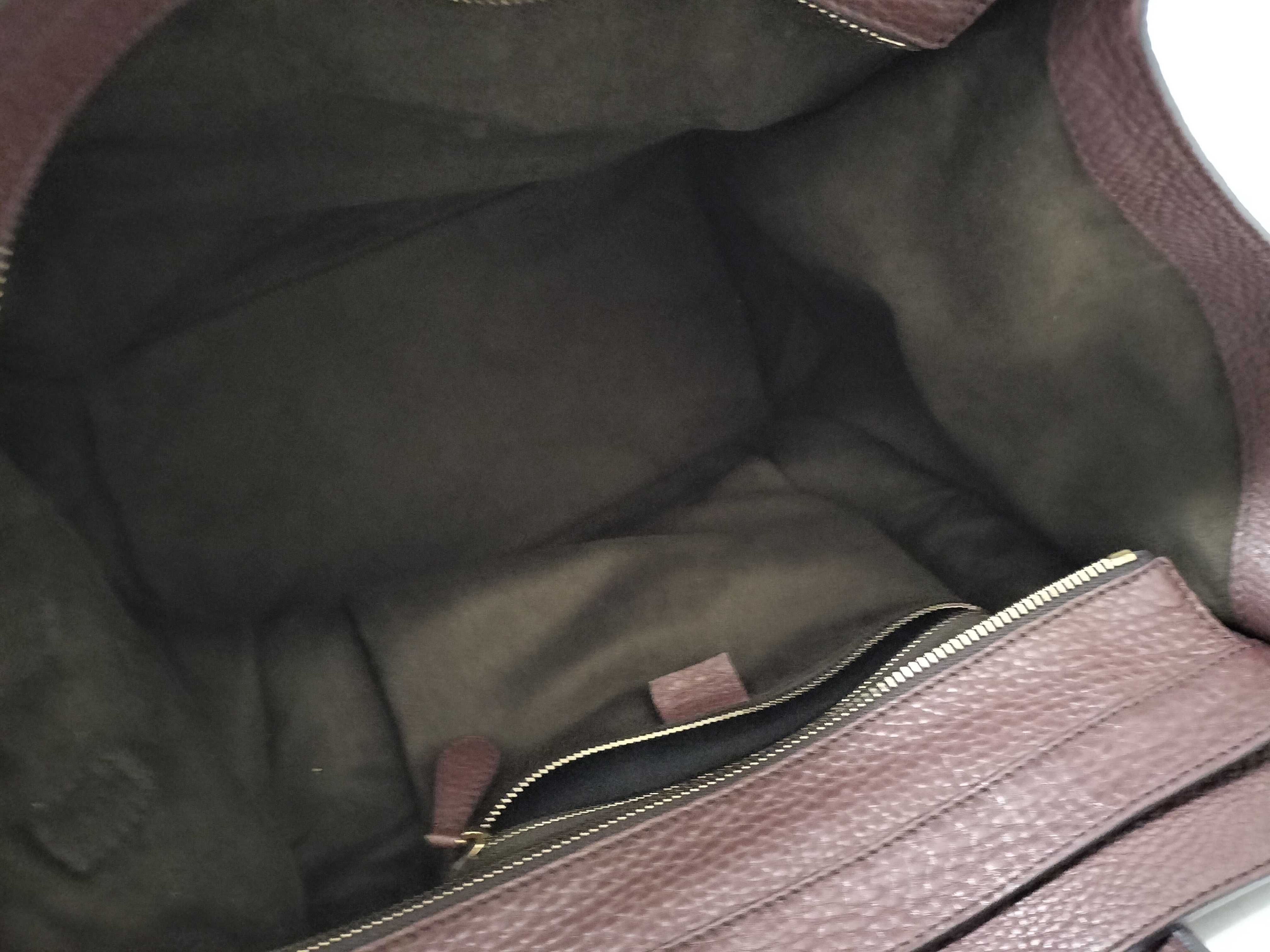 165213 Luggage Mini Shopper Tote Leather Brown Tote Bag — view 10