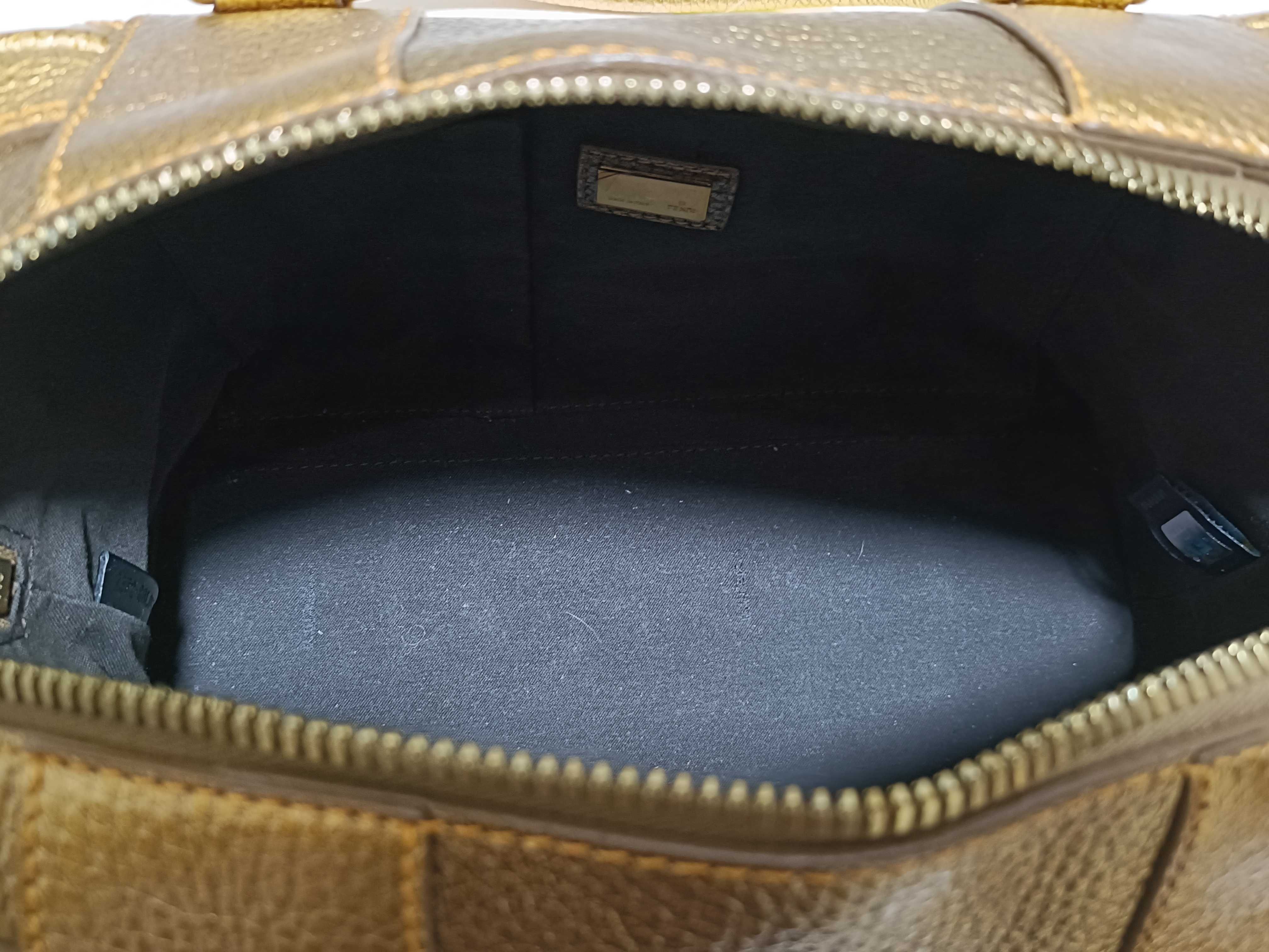Mini Boston Bag, Gold — view 12