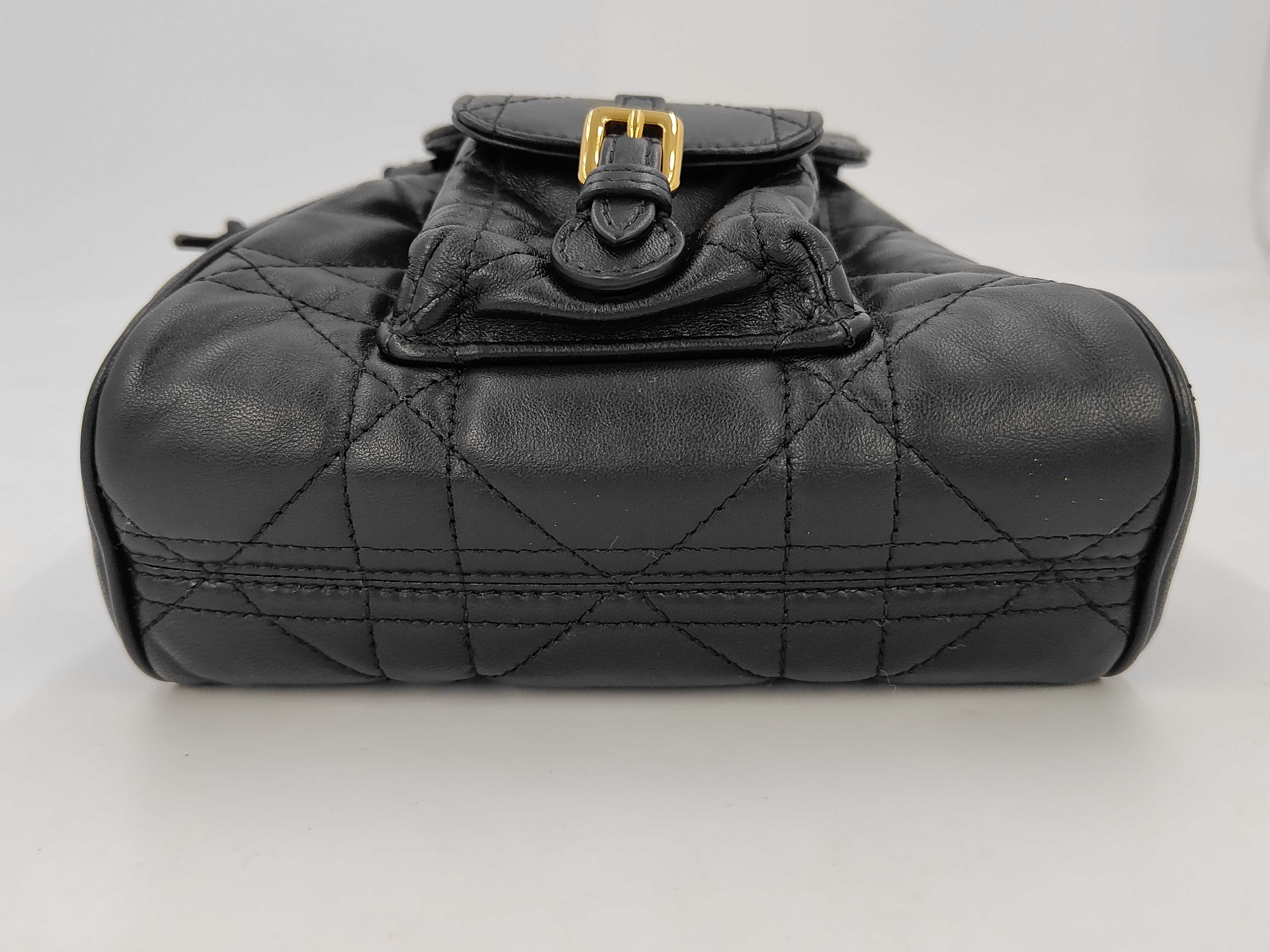 Macro Cannage Leather Backpack Rucksack — view 6