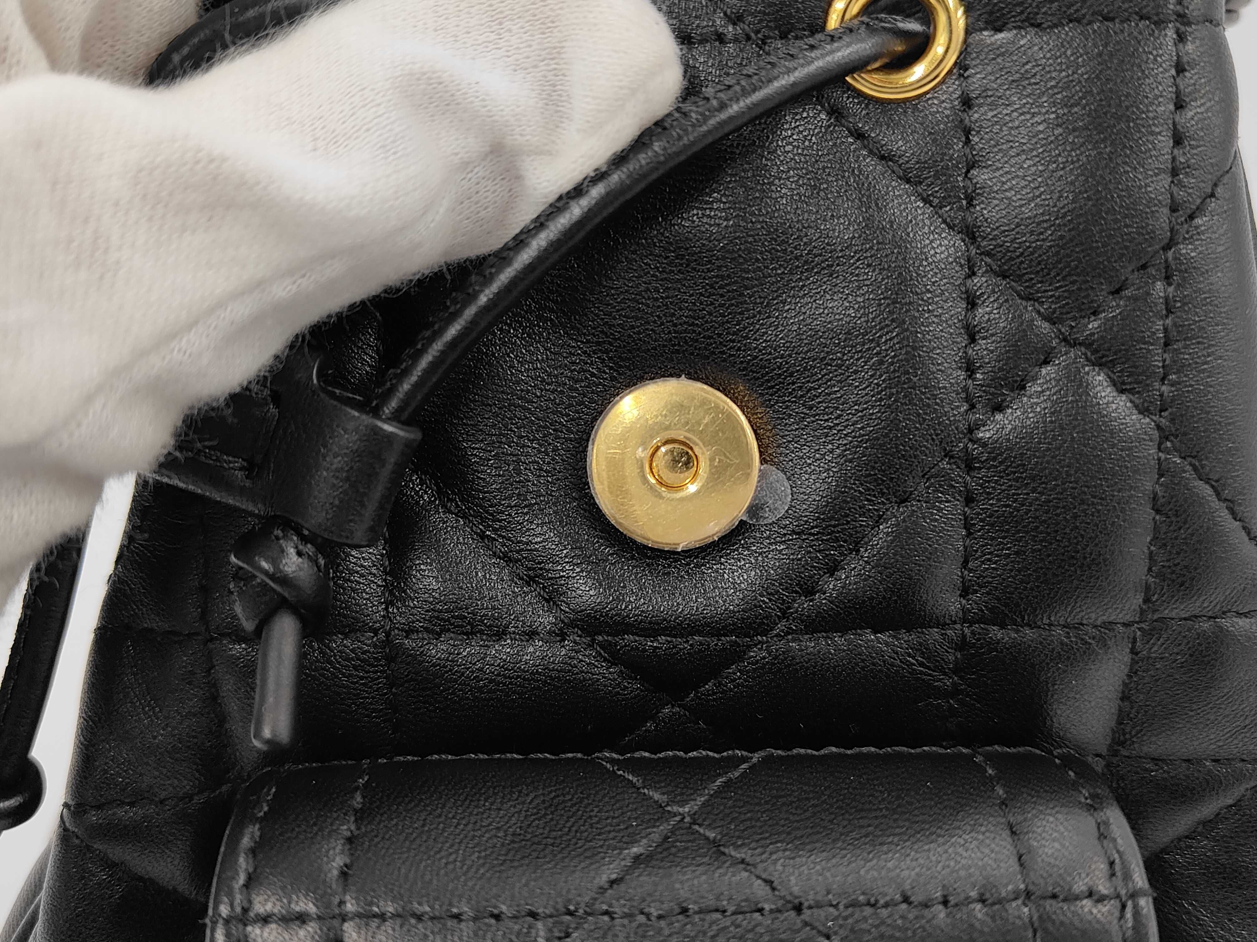 Macro Cannage Leather Backpack Rucksack — view 9