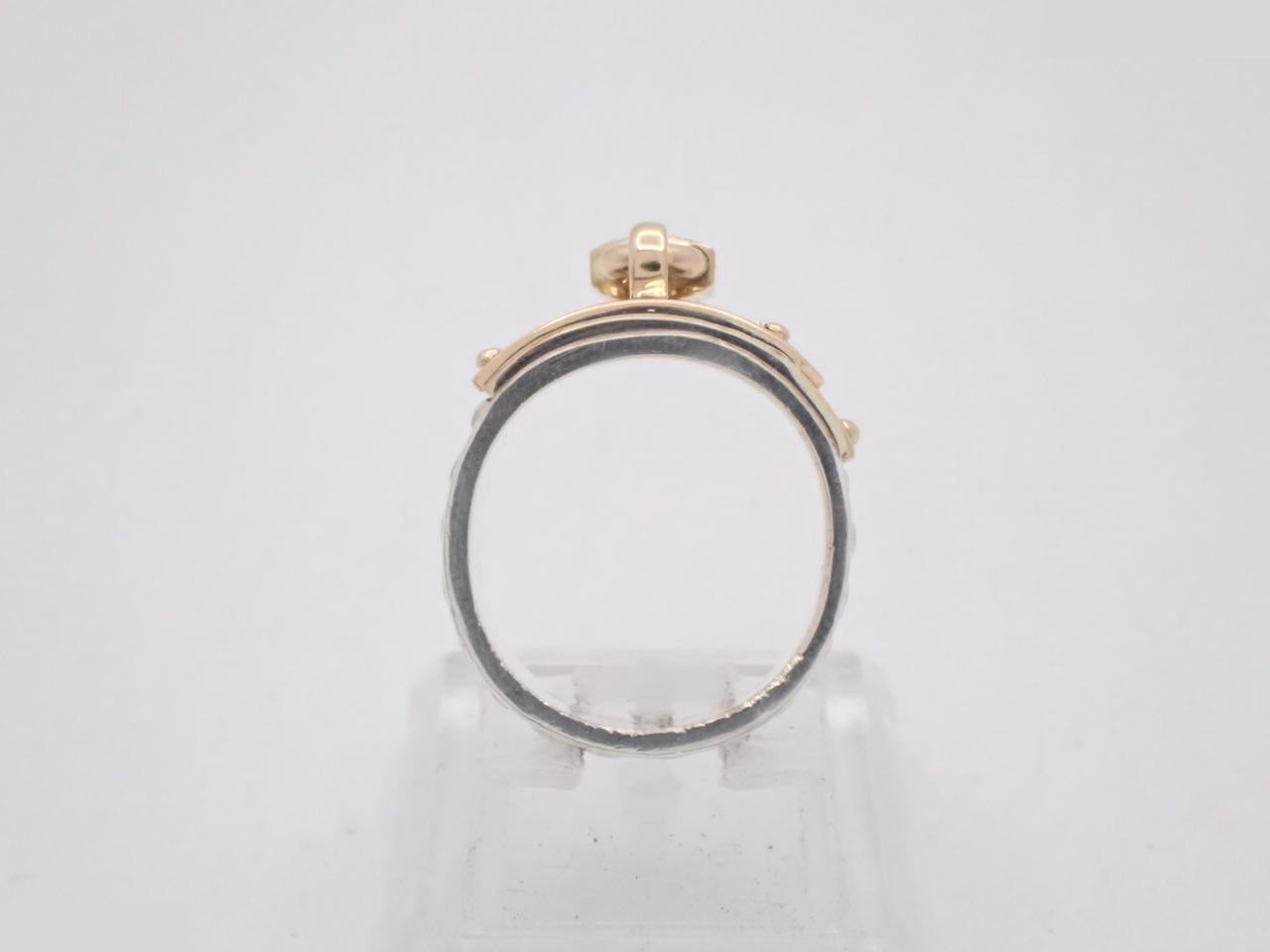 Kelly Ring, 925/750, 9.4g, Stamped 50, Actual Size #8.5 — view 3