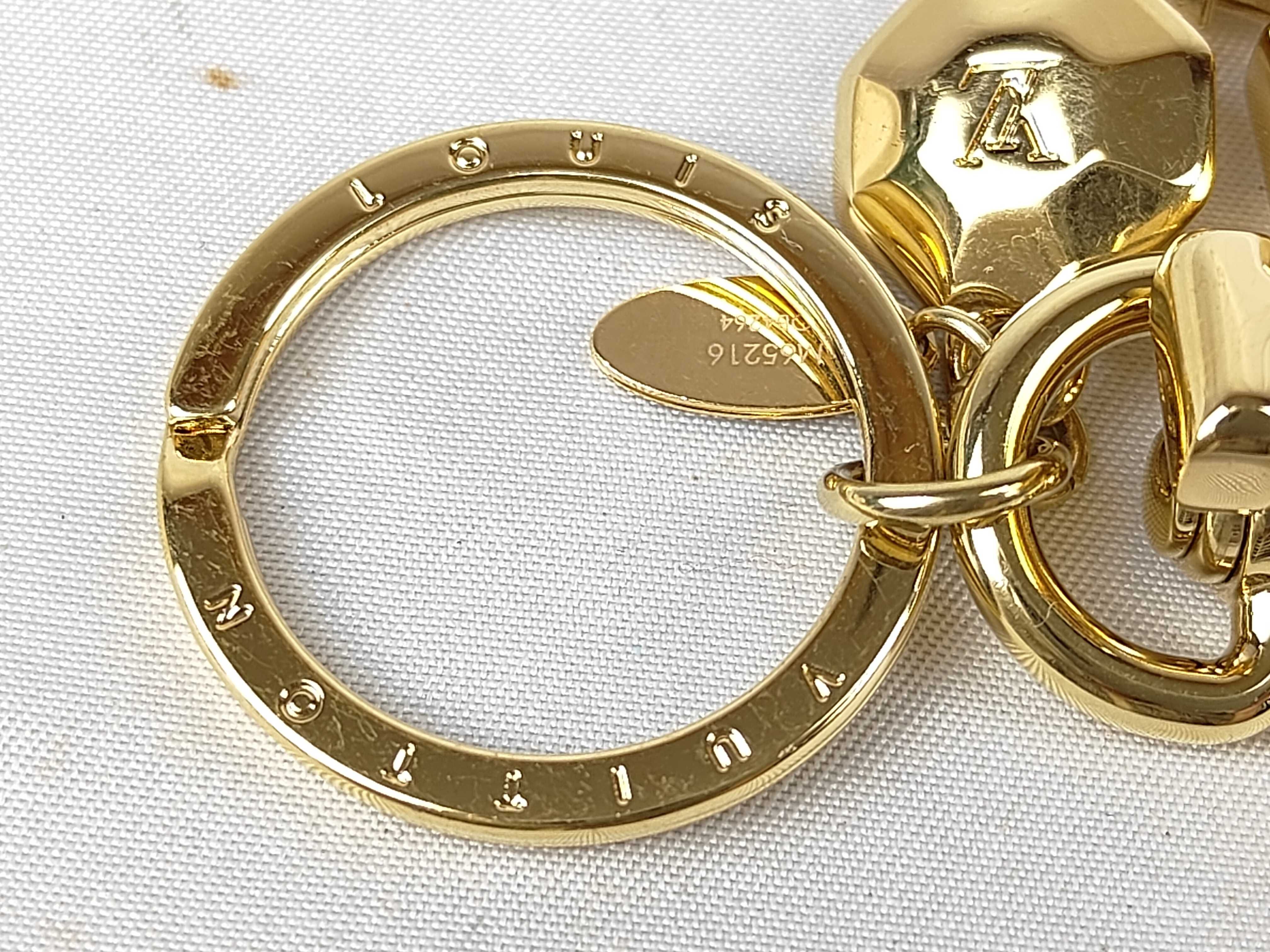 Keychain - LV Faceted Gold Key Case/Keychain — view 3