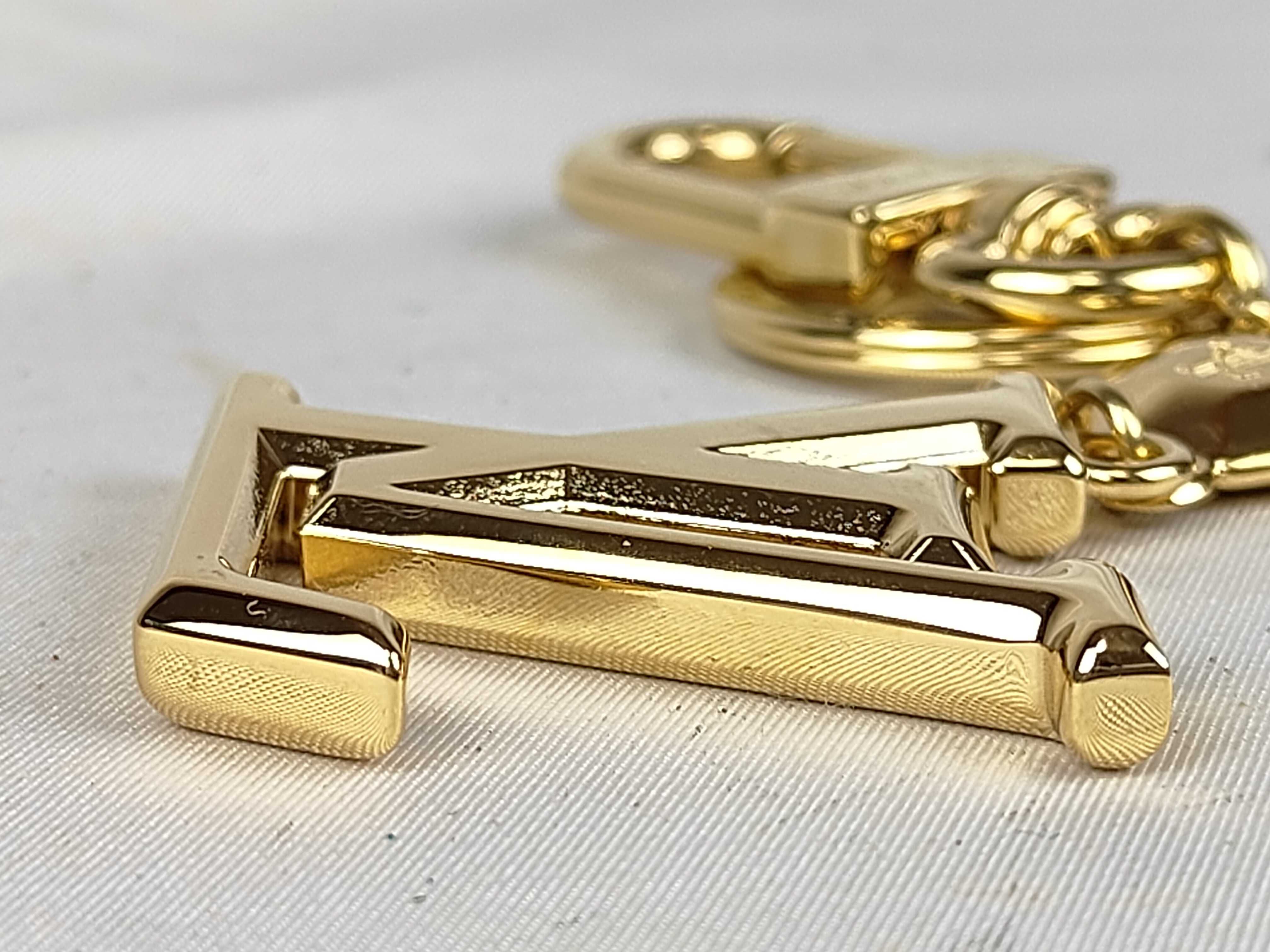 Keychain - LV Faceted Gold Key Case/Keychain — view 10