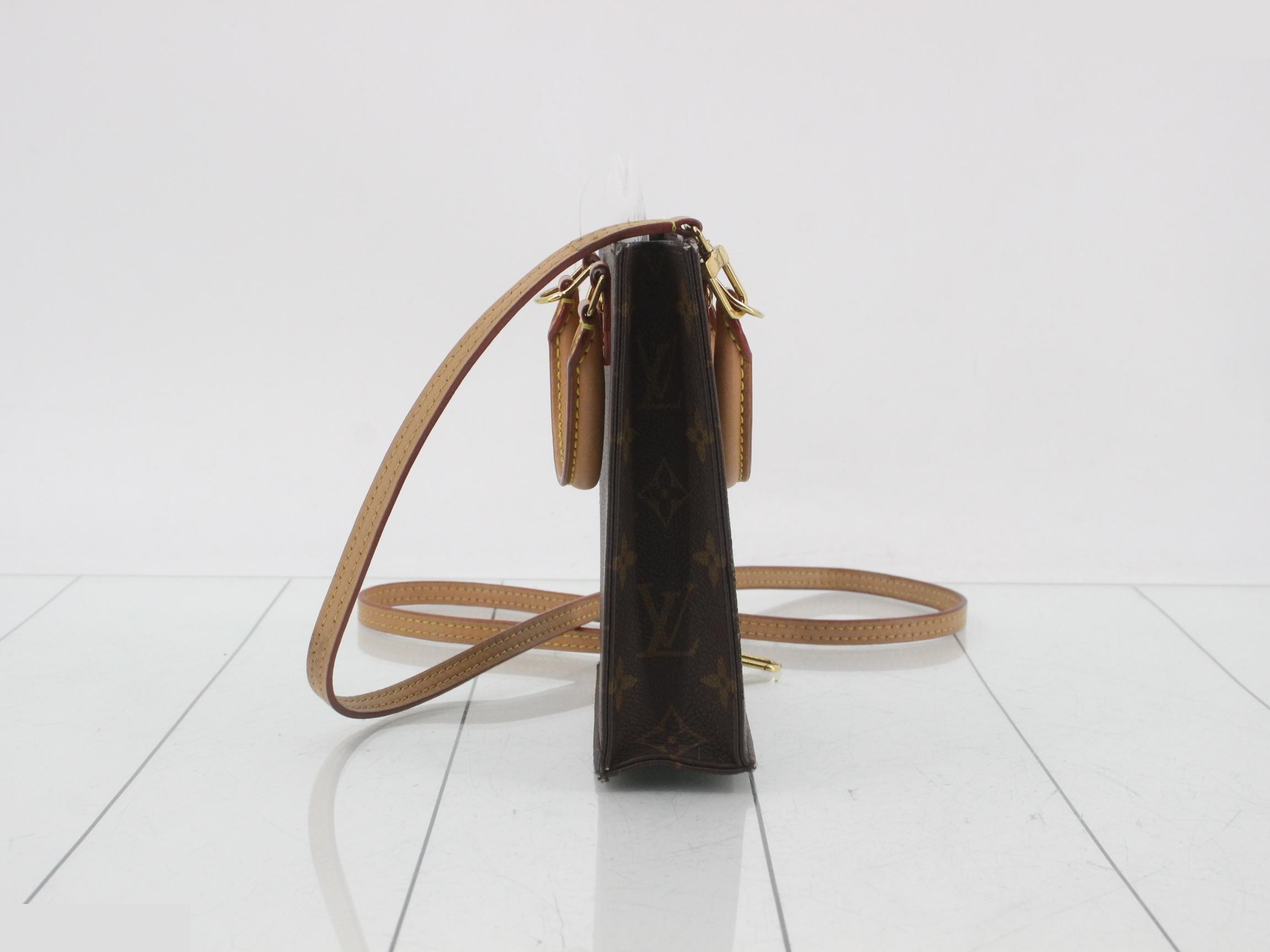 Monogram Petite Sac Plat 2-Way Shoulder/Handbag — view 3