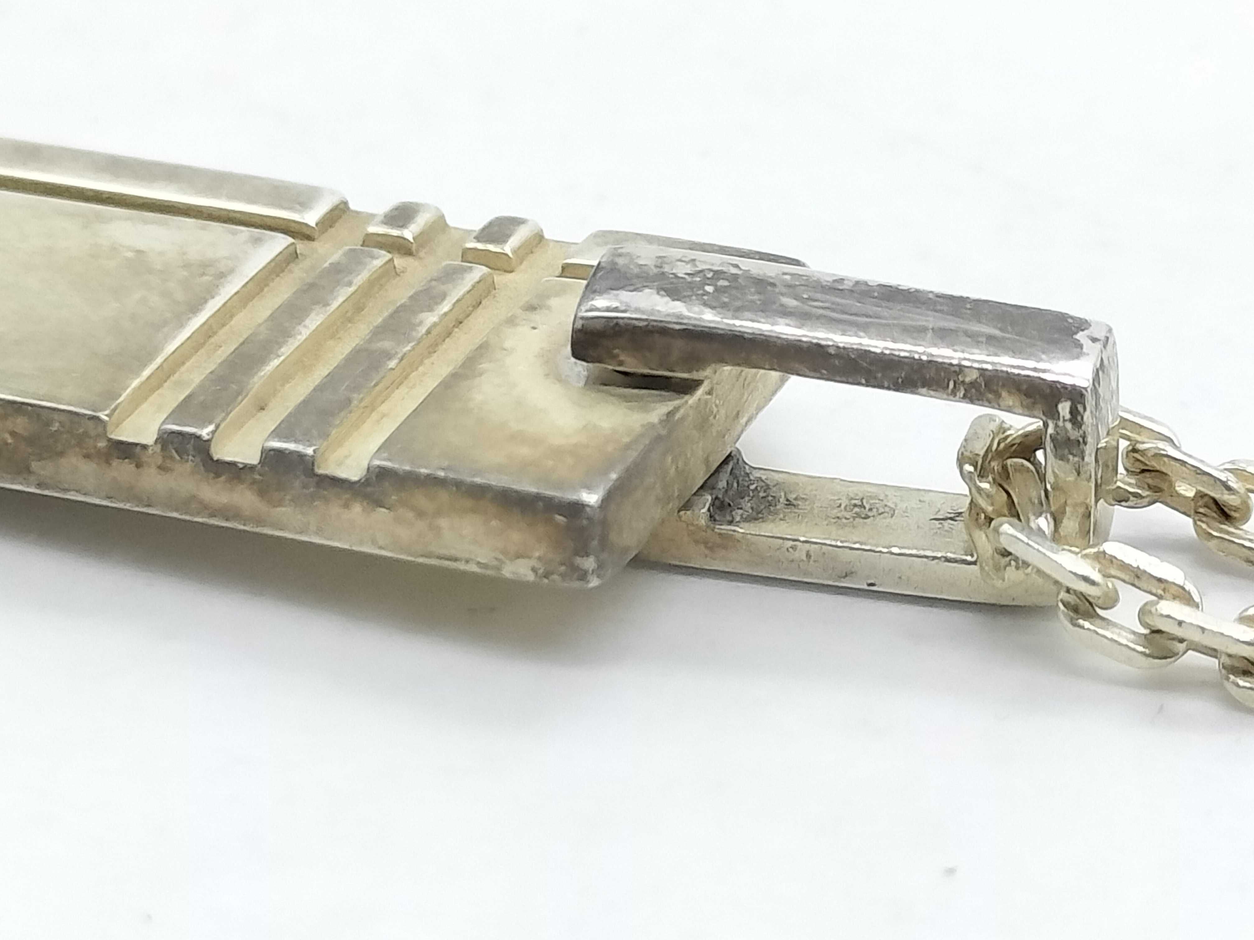 Black Label SV925 Pendant Logo Nova Check 15.1g Necklace — view 10