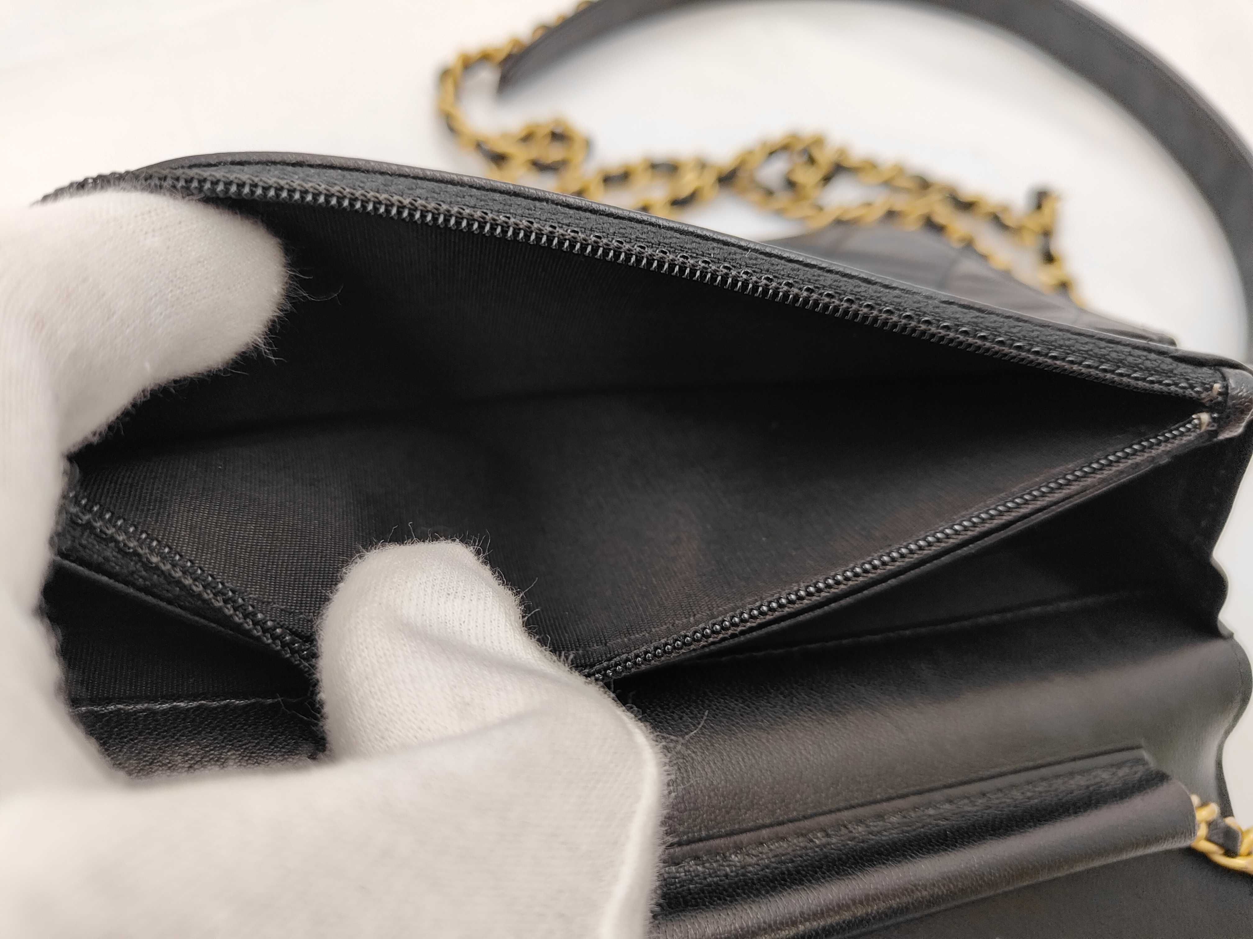 Matelassé Chain Shoulder Wallet, Lambskin, 28445874 (Wallet) — view 12