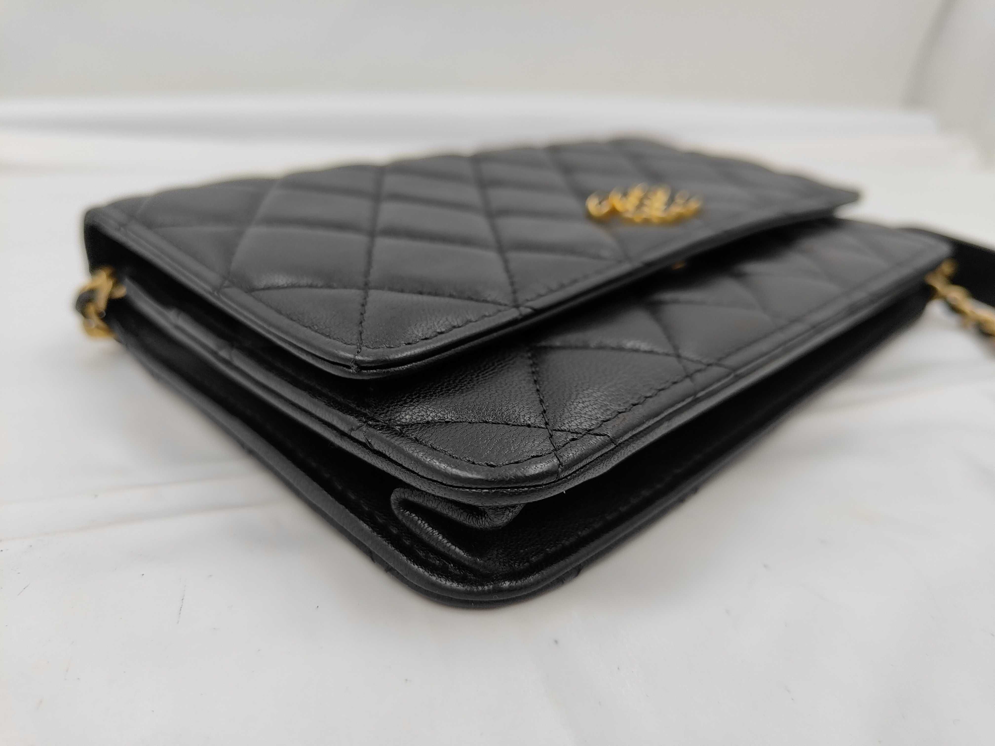 Matelassé Chain Shoulder Wallet, Lambskin, 28445874 (Wallet) — view 6