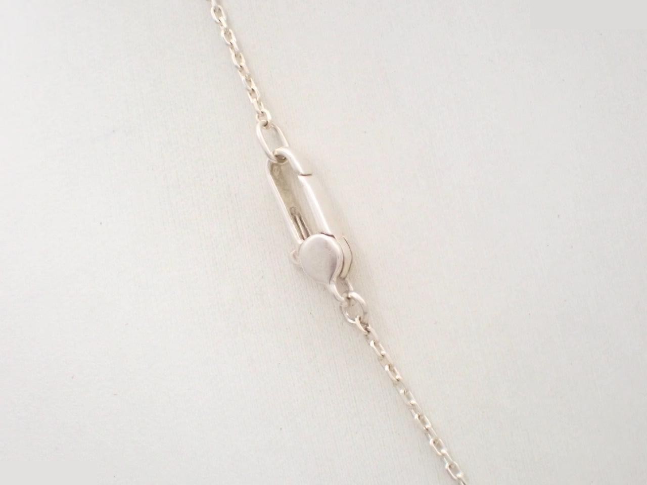Logo plate necklace, 925 sterling silver, approximately 48cm in length, 5.8g — view 2