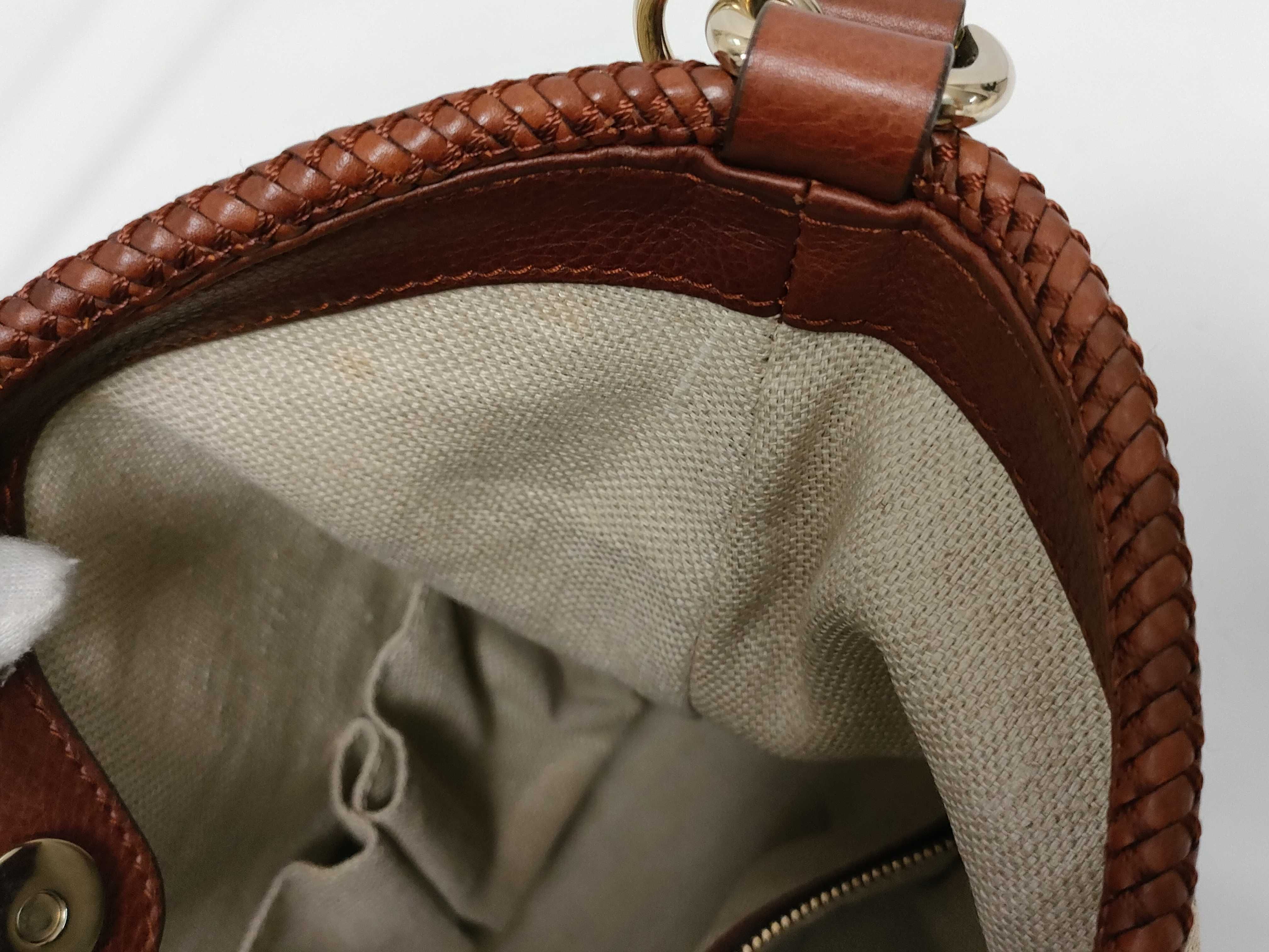 GG Canvas Leather Marrakech Shoulder Bag — view 11