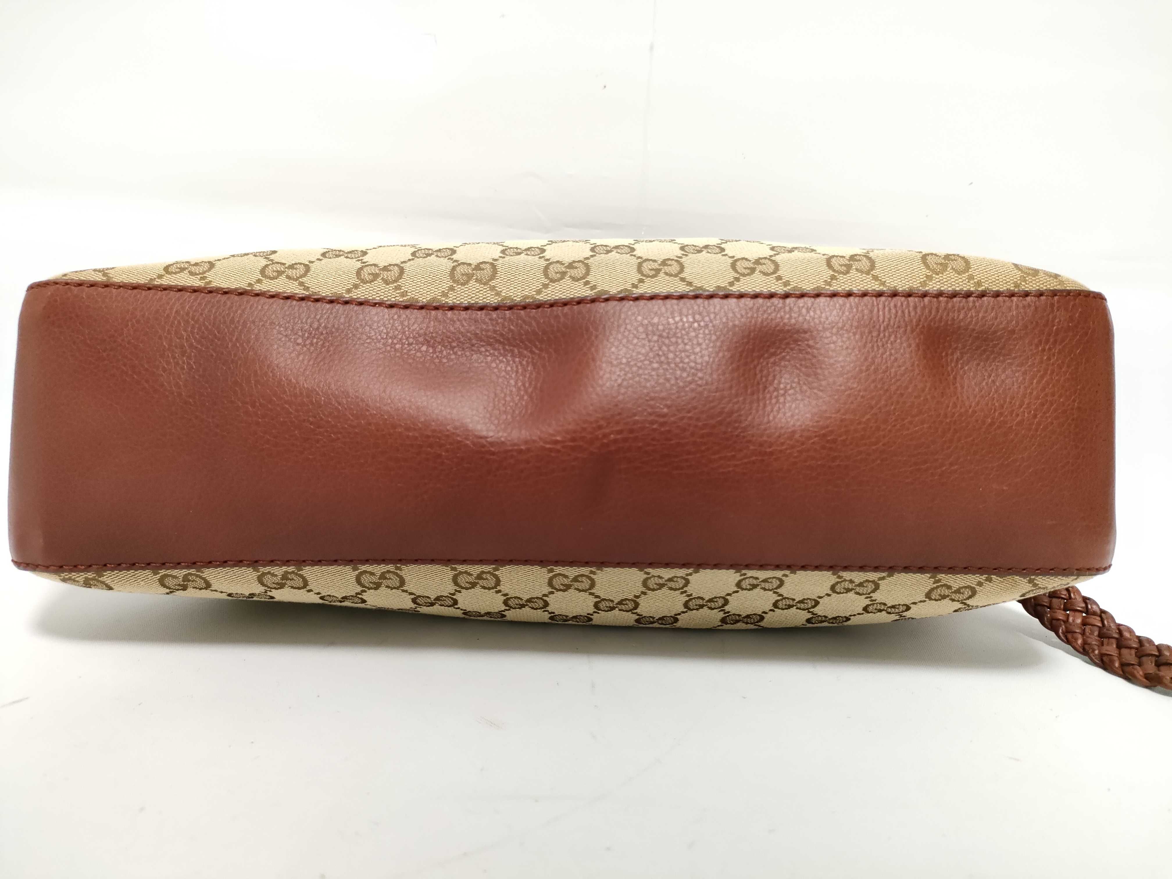 GG Canvas Leather Marrakech Shoulder Bag — view 7