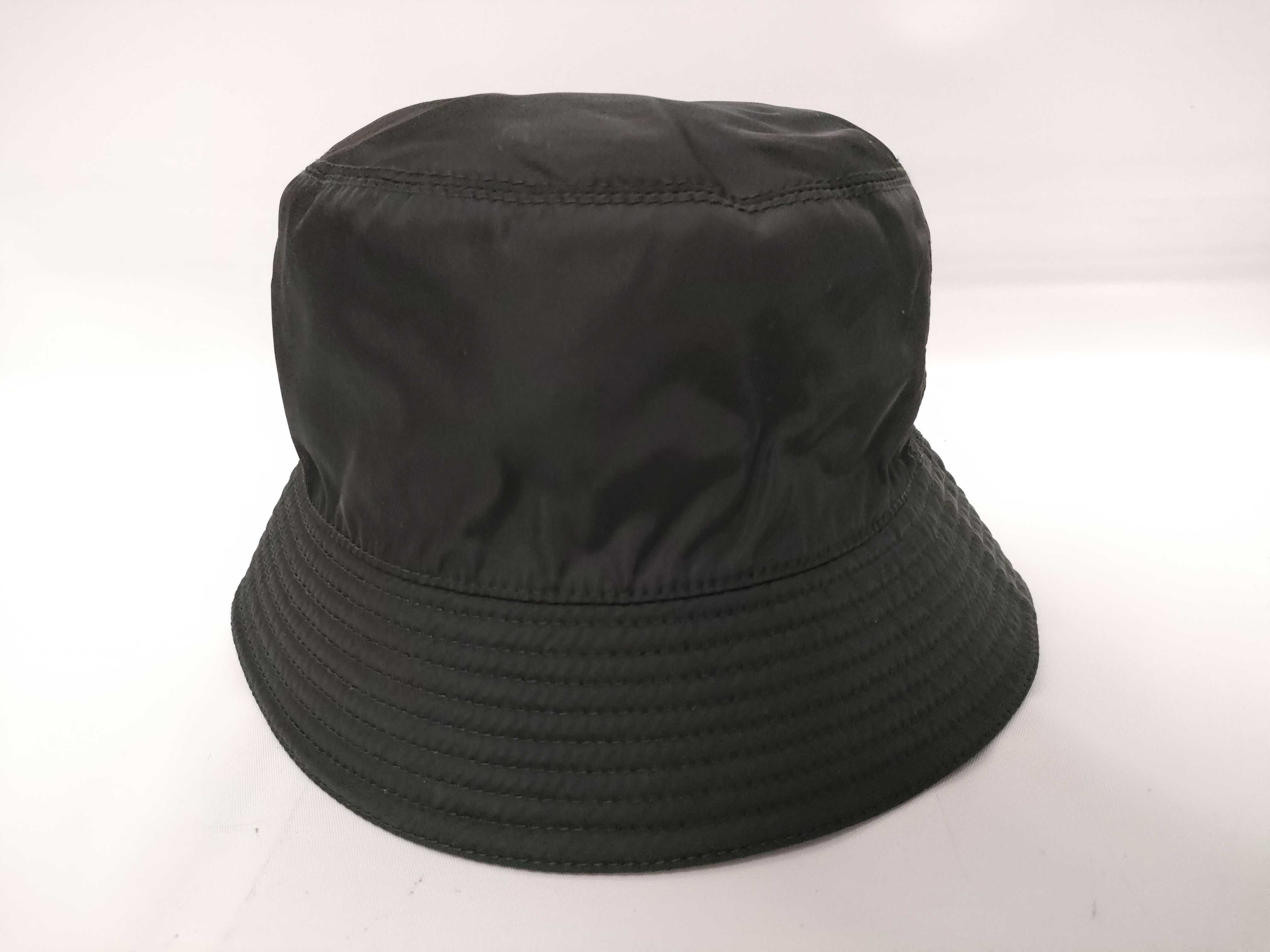 Nylon Prada Triangle Logo Bucket Hat Nylon Black #M Other Accessories — view 3