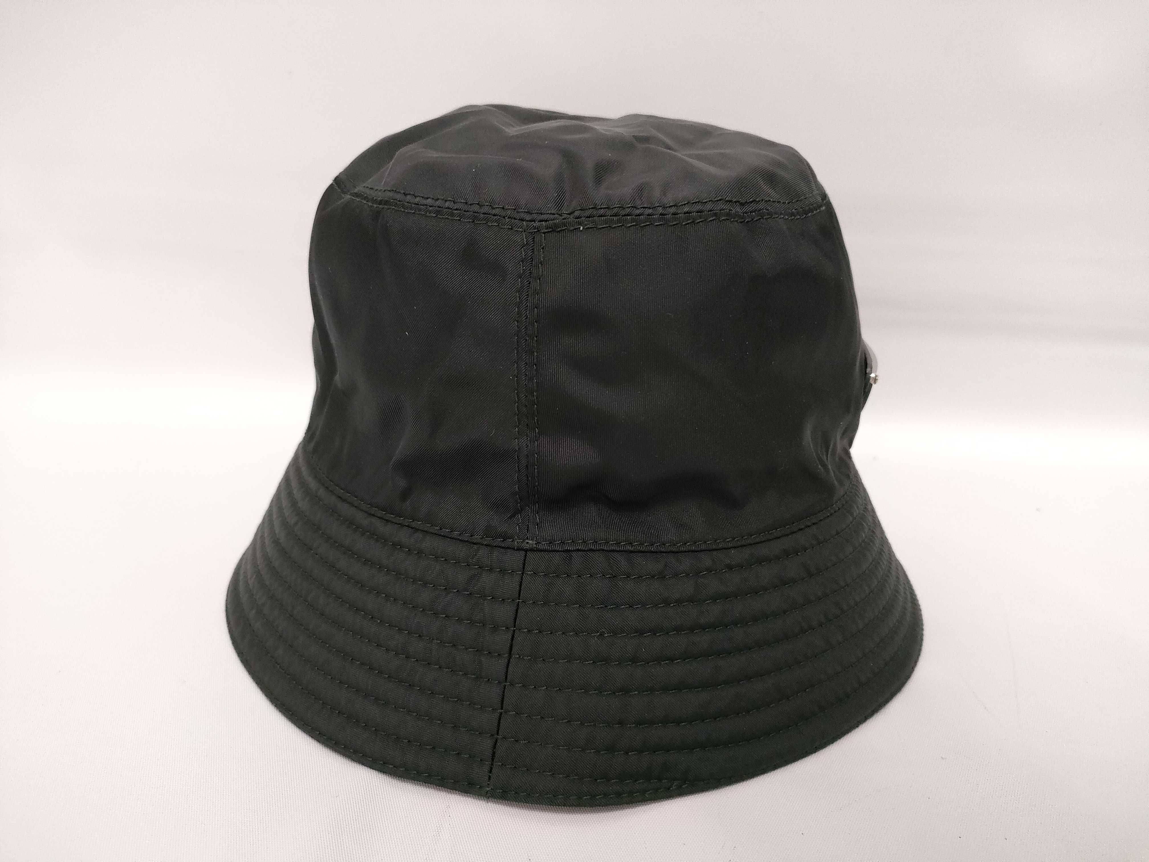 Nylon Prada Triangle Logo Bucket Hat Nylon Black #M Other Accessories — view 4
