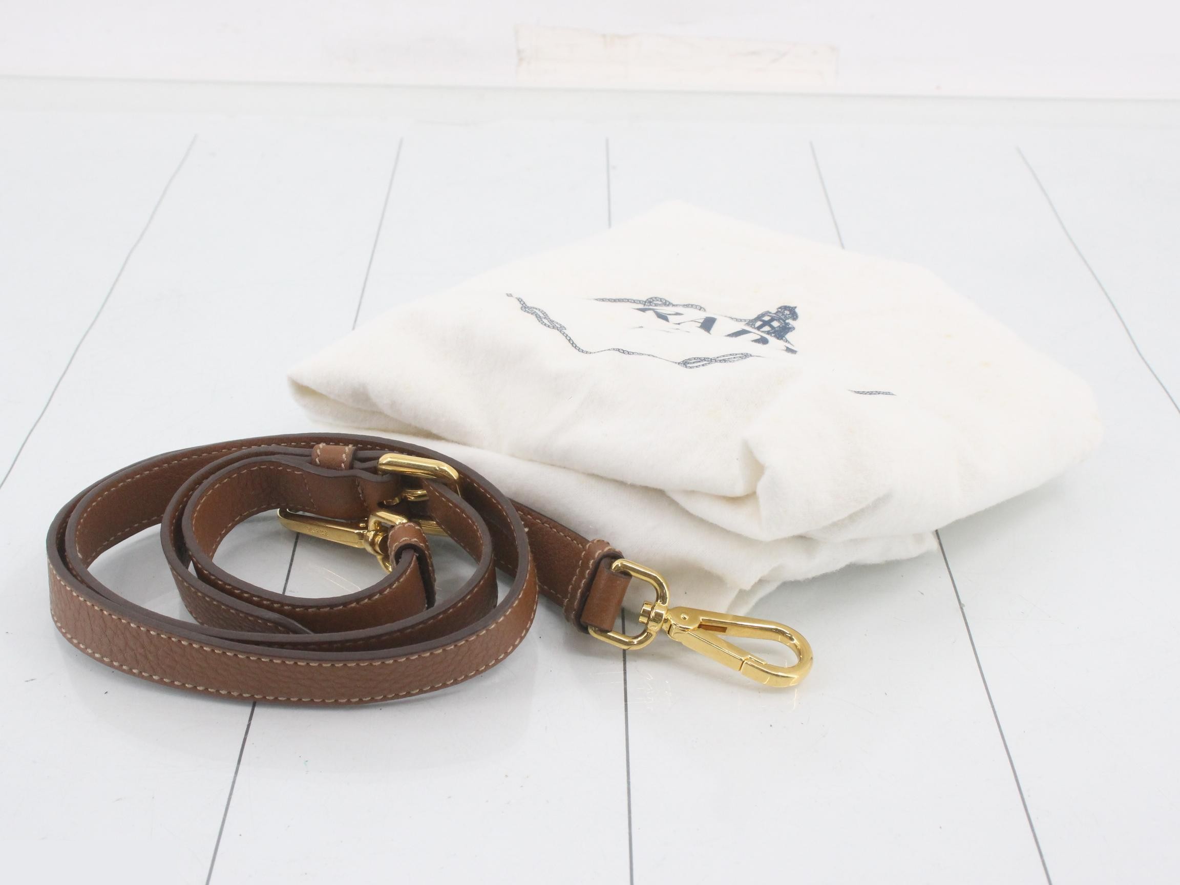 2-way handbag, Vitello Daino, brown leather — view 7