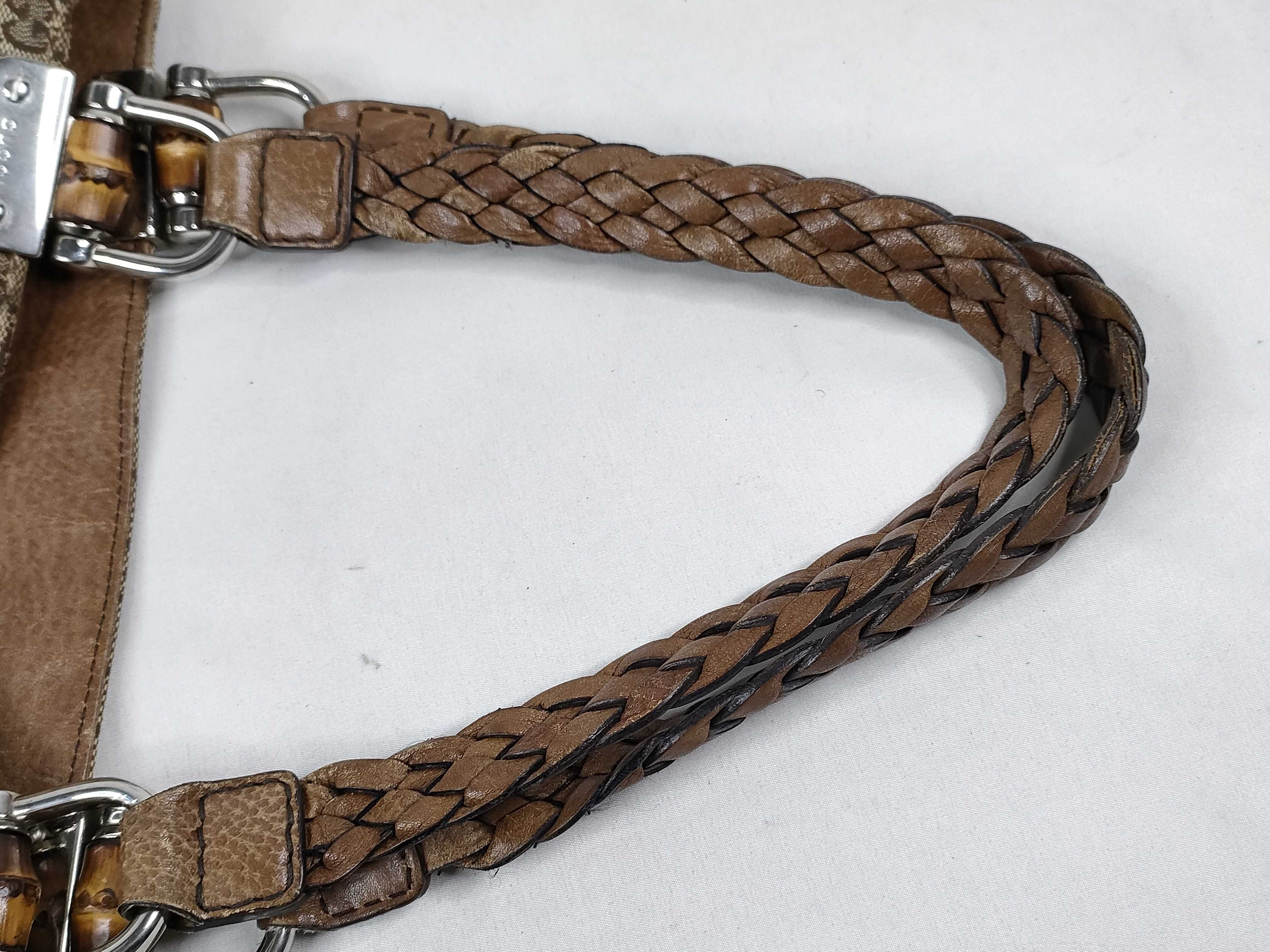 Bamboo Tote Bag, Bamboo Handle Braided Tote Bag — view 3