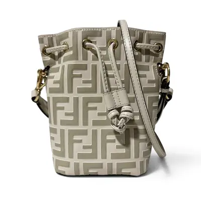 Montresor Mini Bucket Bag, Shoulder Bag, Handbag, Zucca
