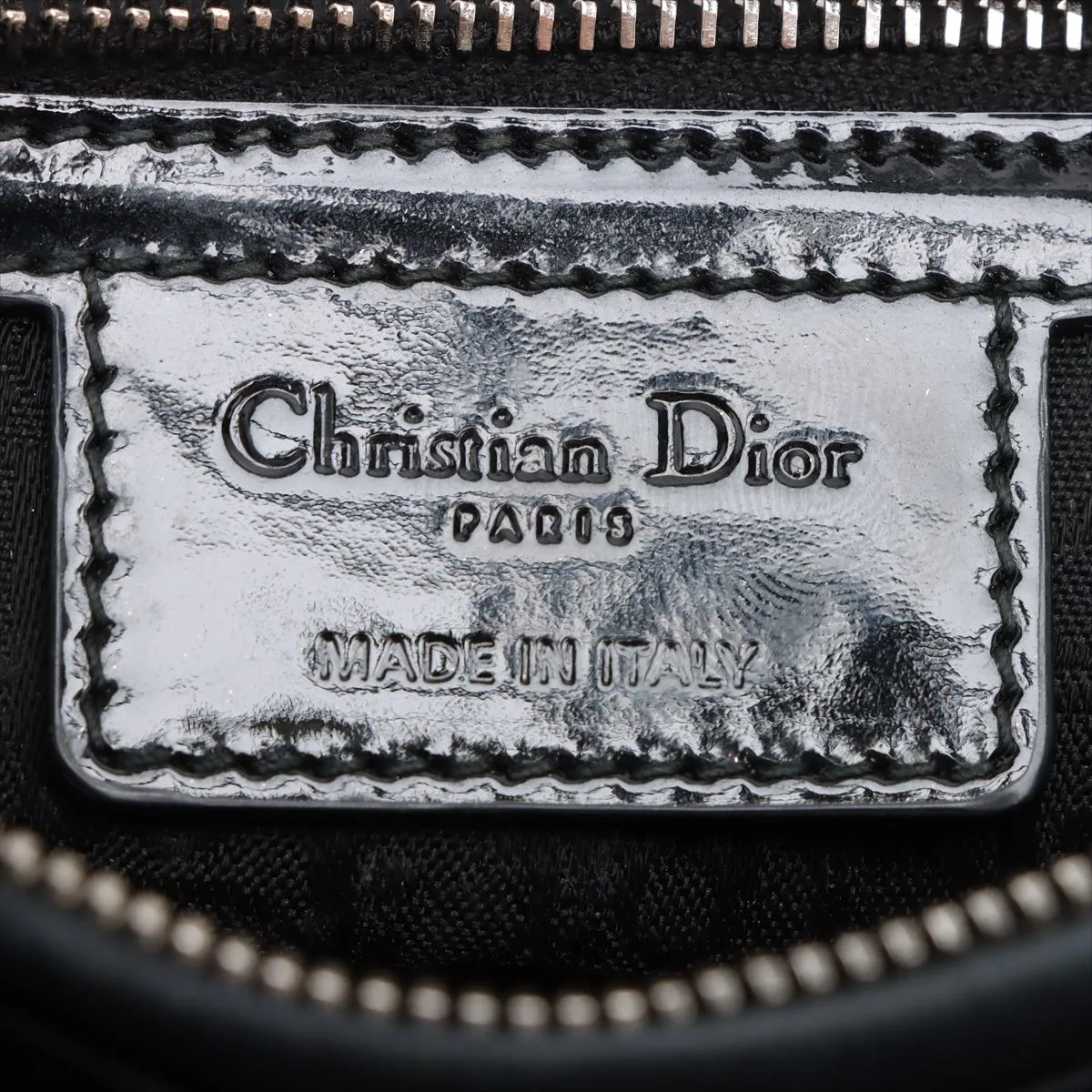 Cannage Lady Dior Patent Leather 2WAY Handbag Black — view 10
