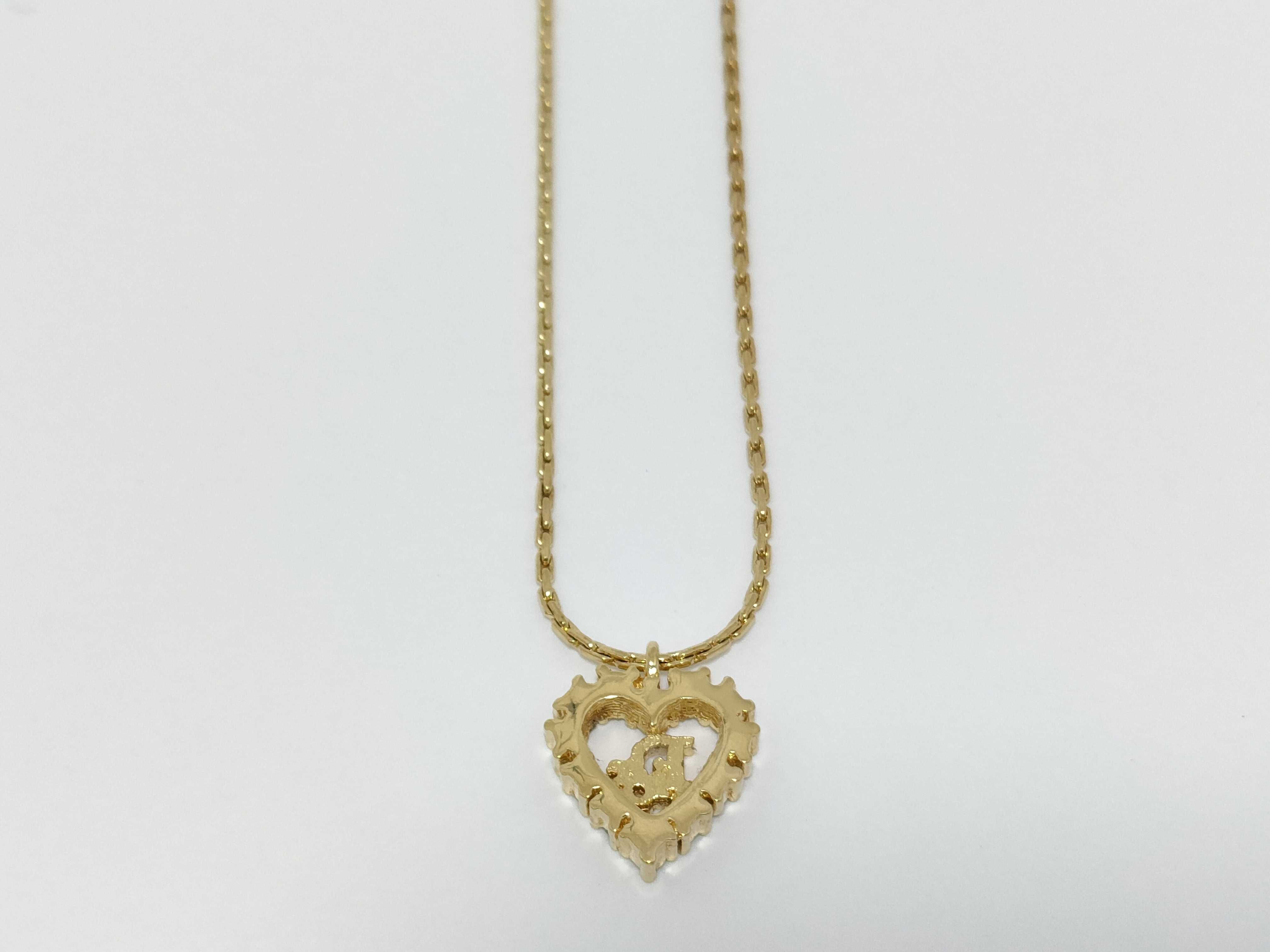 Trotter Rhinestone Heart Necklace — view 2