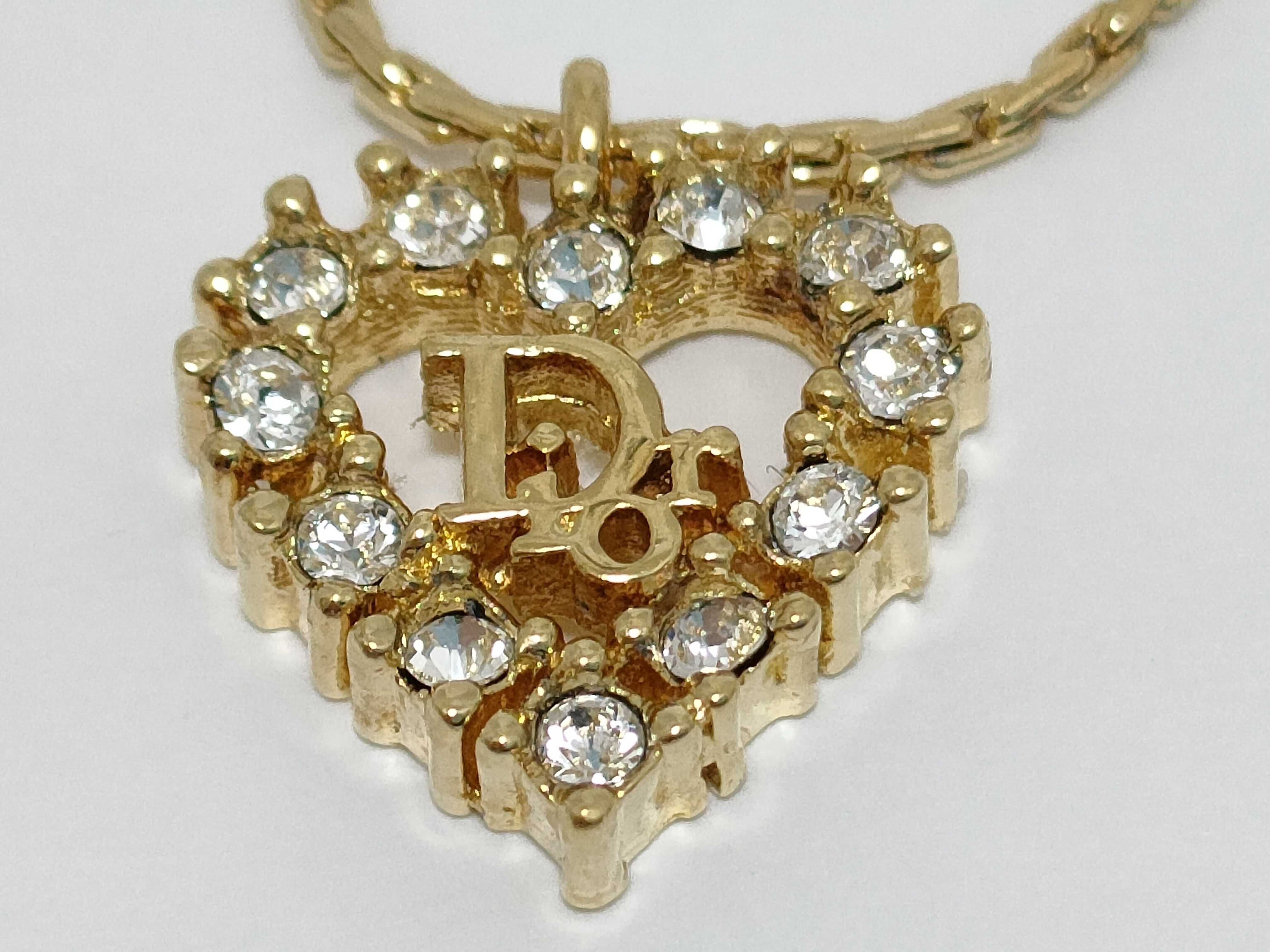 Trotter Rhinestone Heart Necklace — view 7
