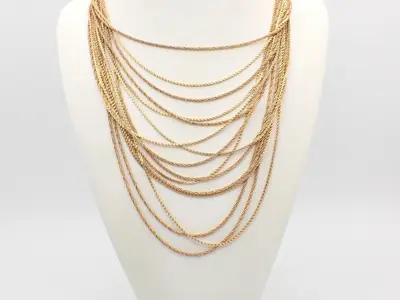 Necklace, neck circumference approximately 80 cm