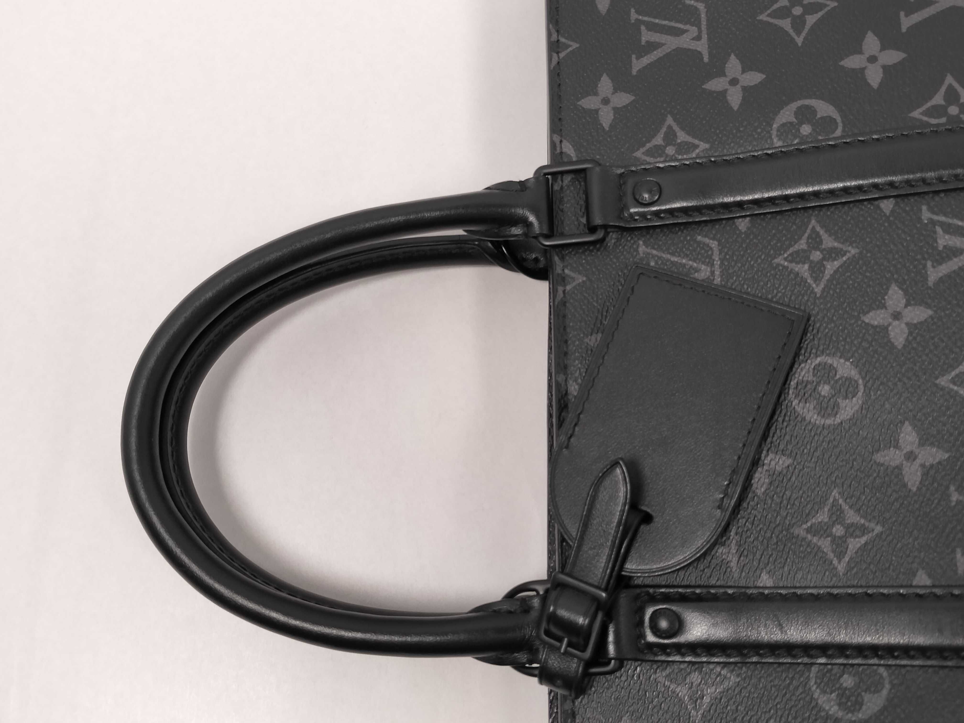 M45265 Monogram Eclipse Sac Plat Horizontal Zip Business Bag — view 3