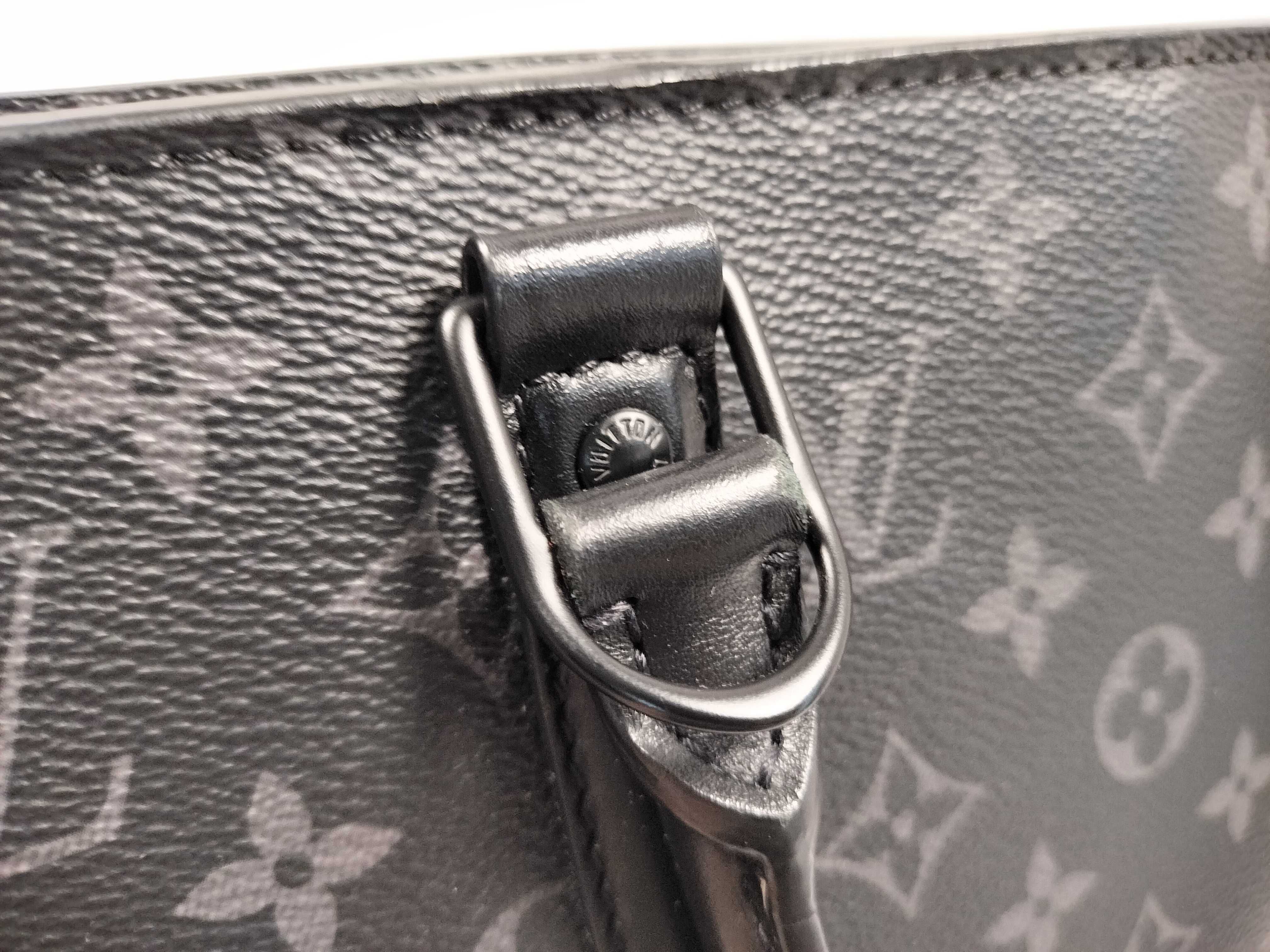 M45265 Monogram Eclipse Sac Plat Horizontal Zip Business Bag — view 5