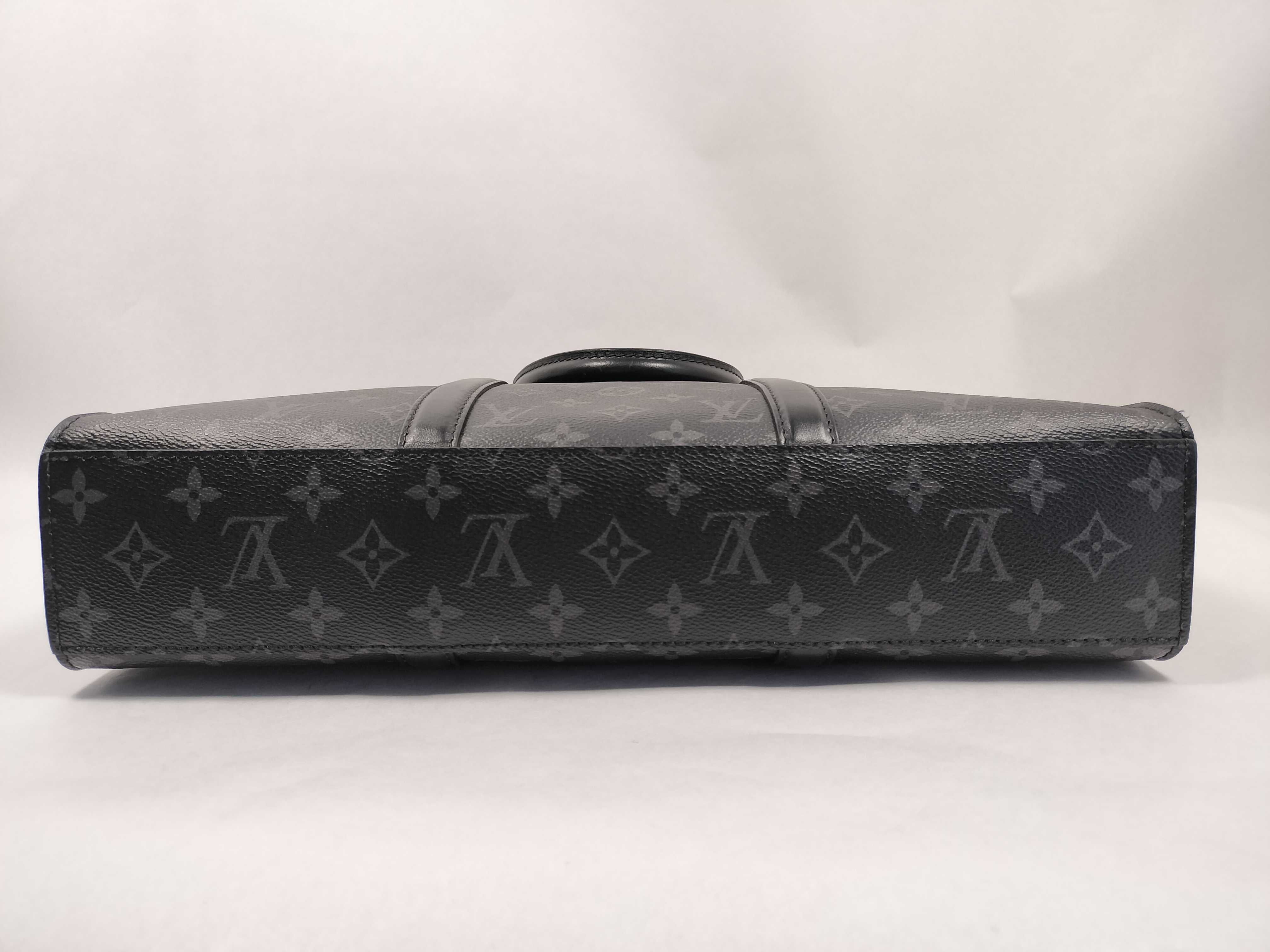 M45265 Monogram Eclipse Sac Plat Horizontal Zip Business Bag — view 7