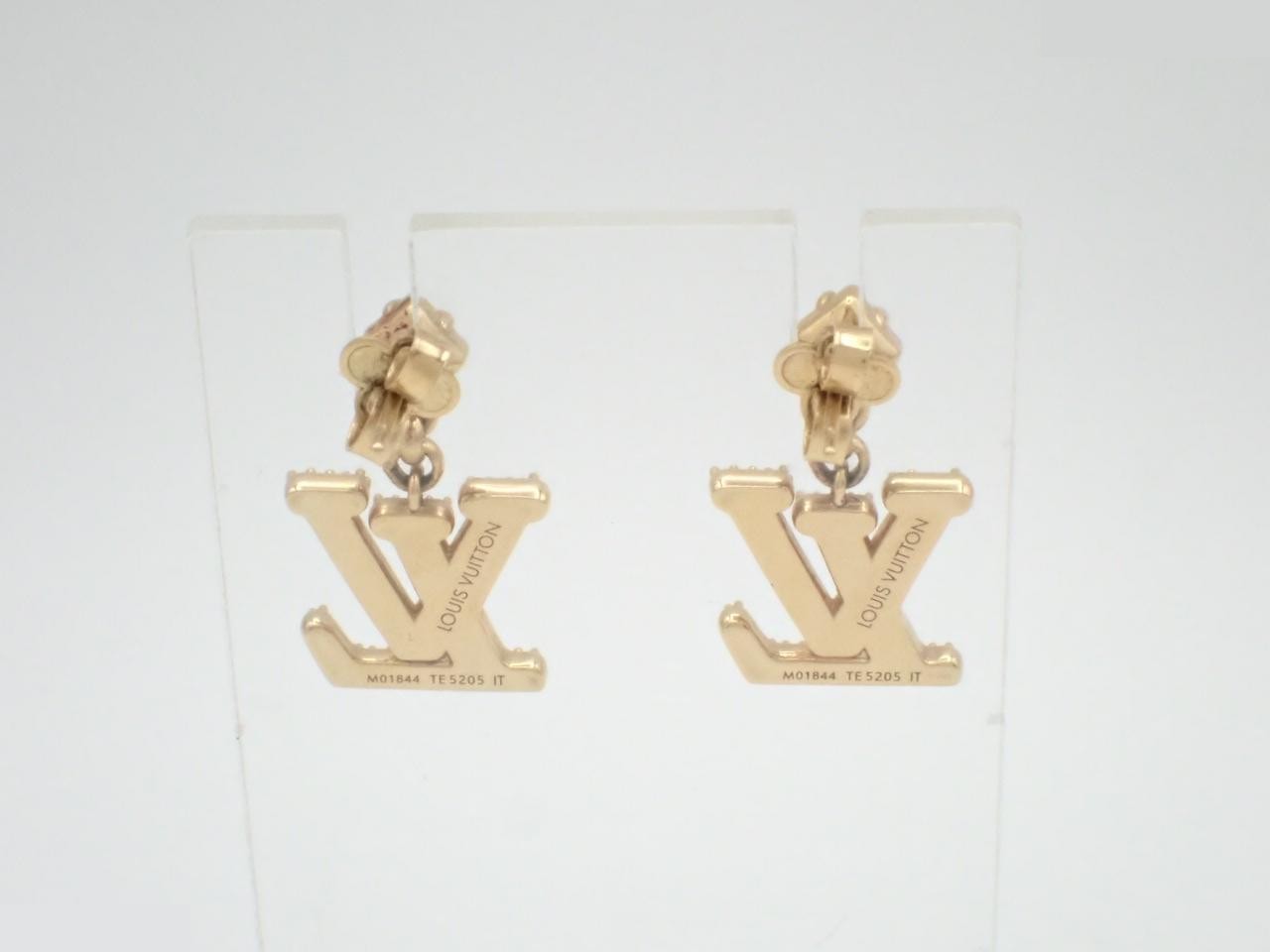 Lady LV Gold Earrings — view 2