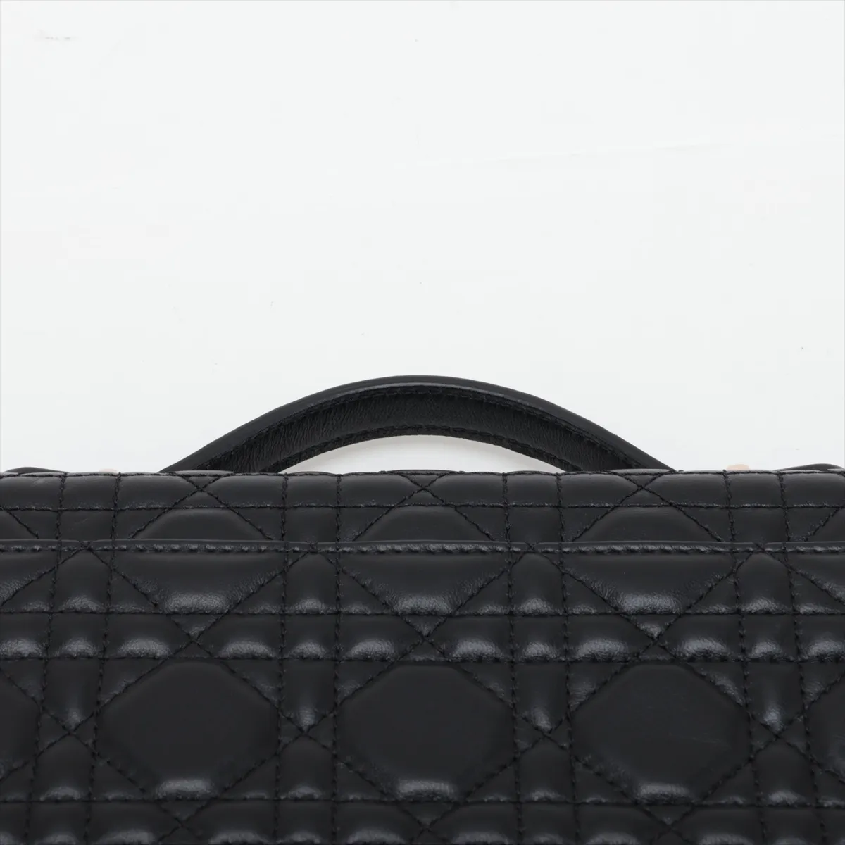 Cannage Miss Dior Leather 2-Way Handbag, Black — view 6