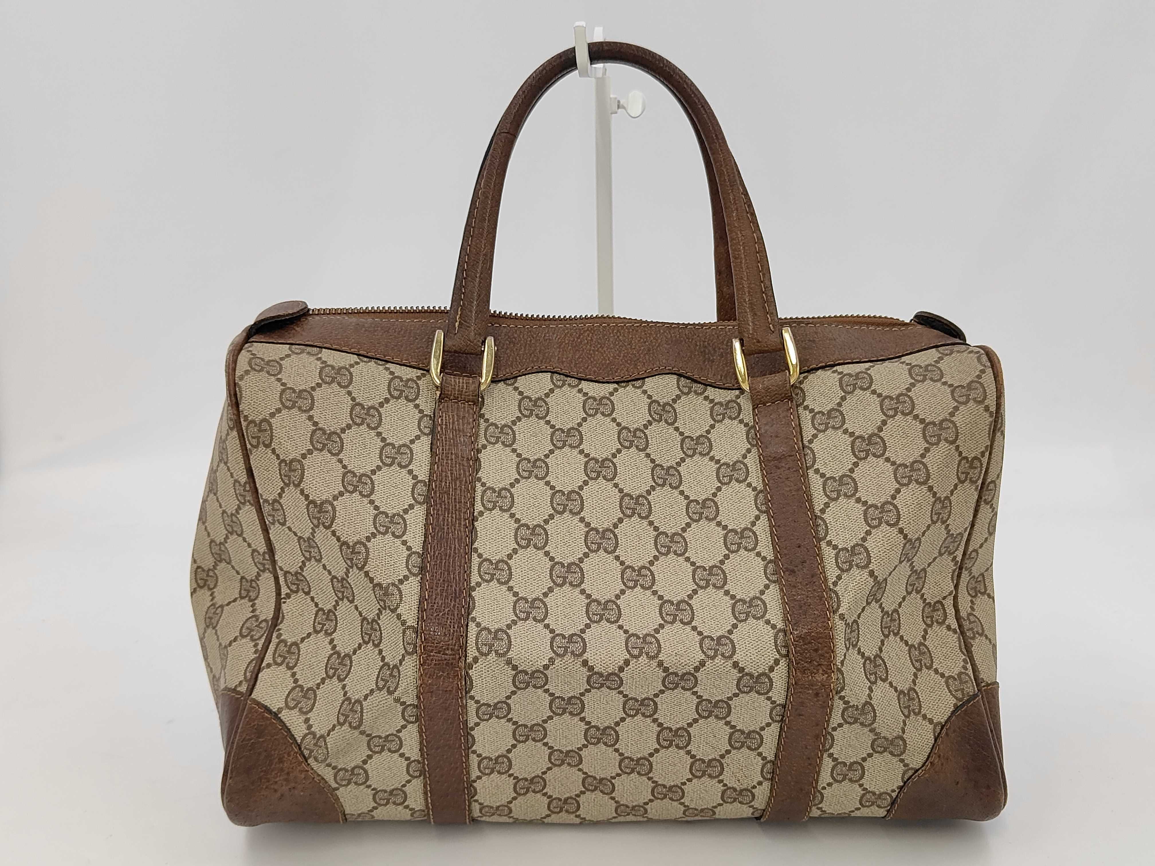 GG Canvas Mini Boston Bag